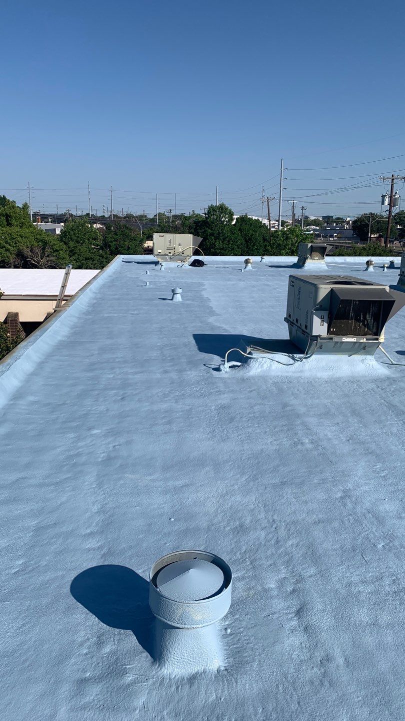 Foam & Metal Roof Restoration – Thermo Sensors (Garland, TX) by All Star Roofing LLC