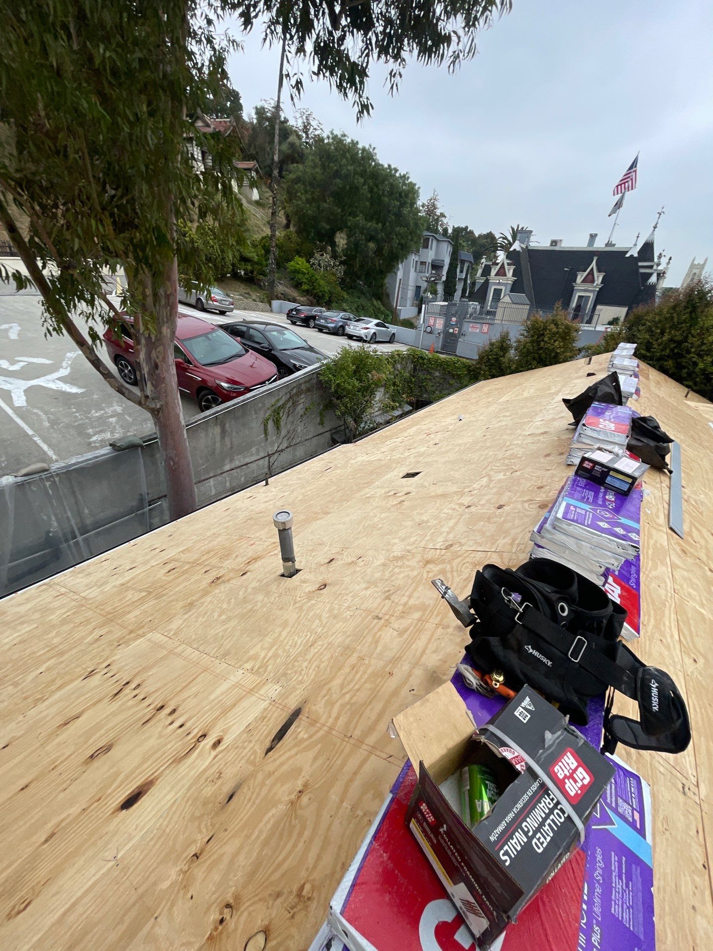 Roof Replacement at the Magic Castle Hotel- Los Angeles, CA 90028 by Epic Roof Replacement