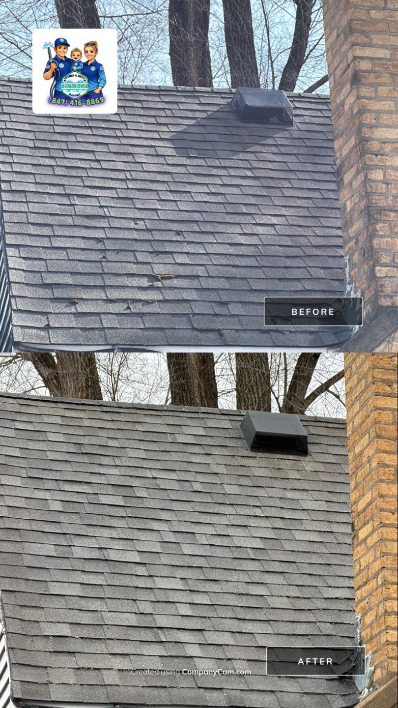 Project in Island Lake by Simmons Power & Soft Washing