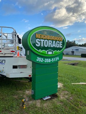 Neighborhood Storage Monument Sign