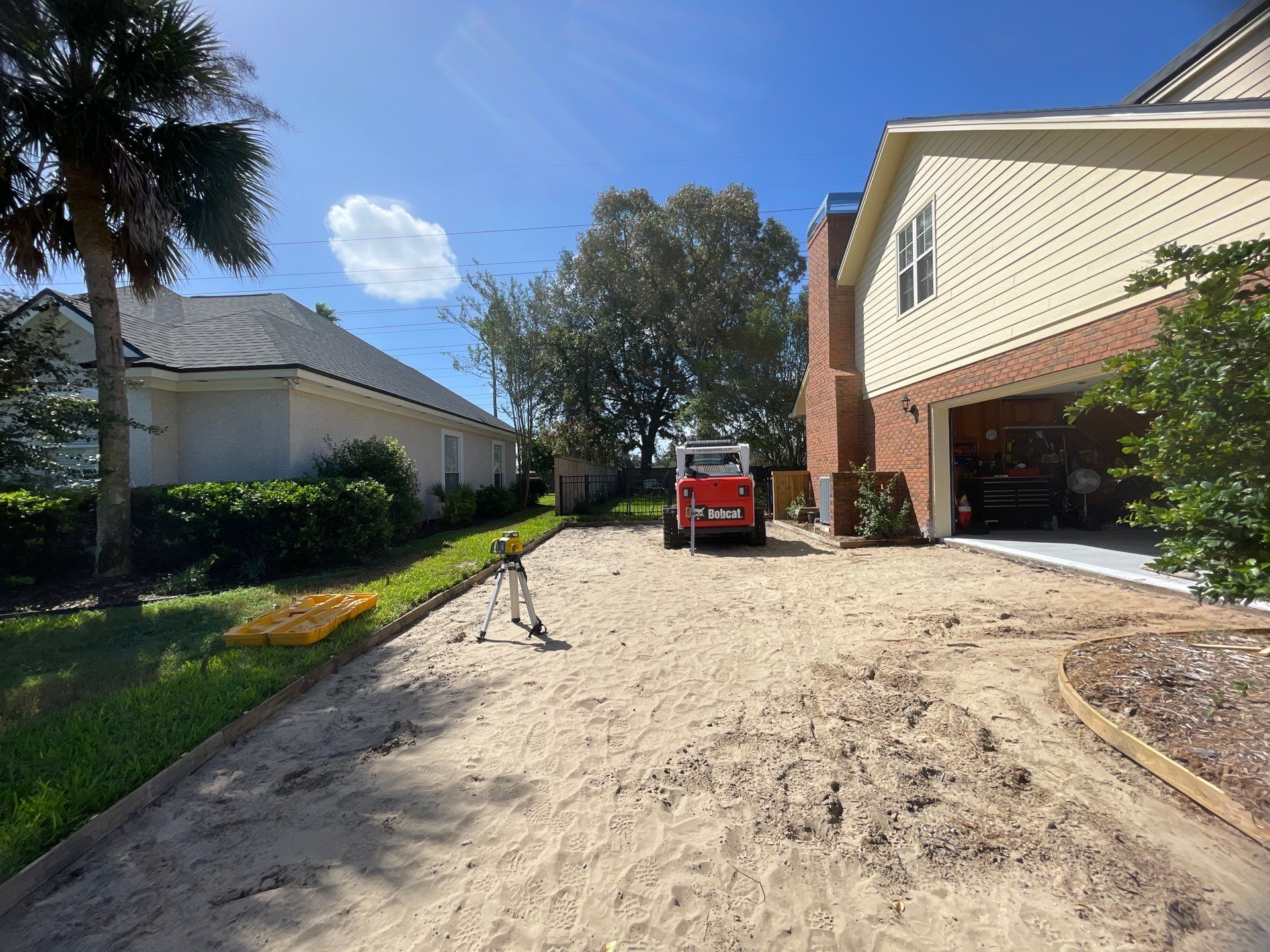 Driveway Replacement ON A HILL in Jacksonville, Florida by Burlington Concrete & Asphalt Inc