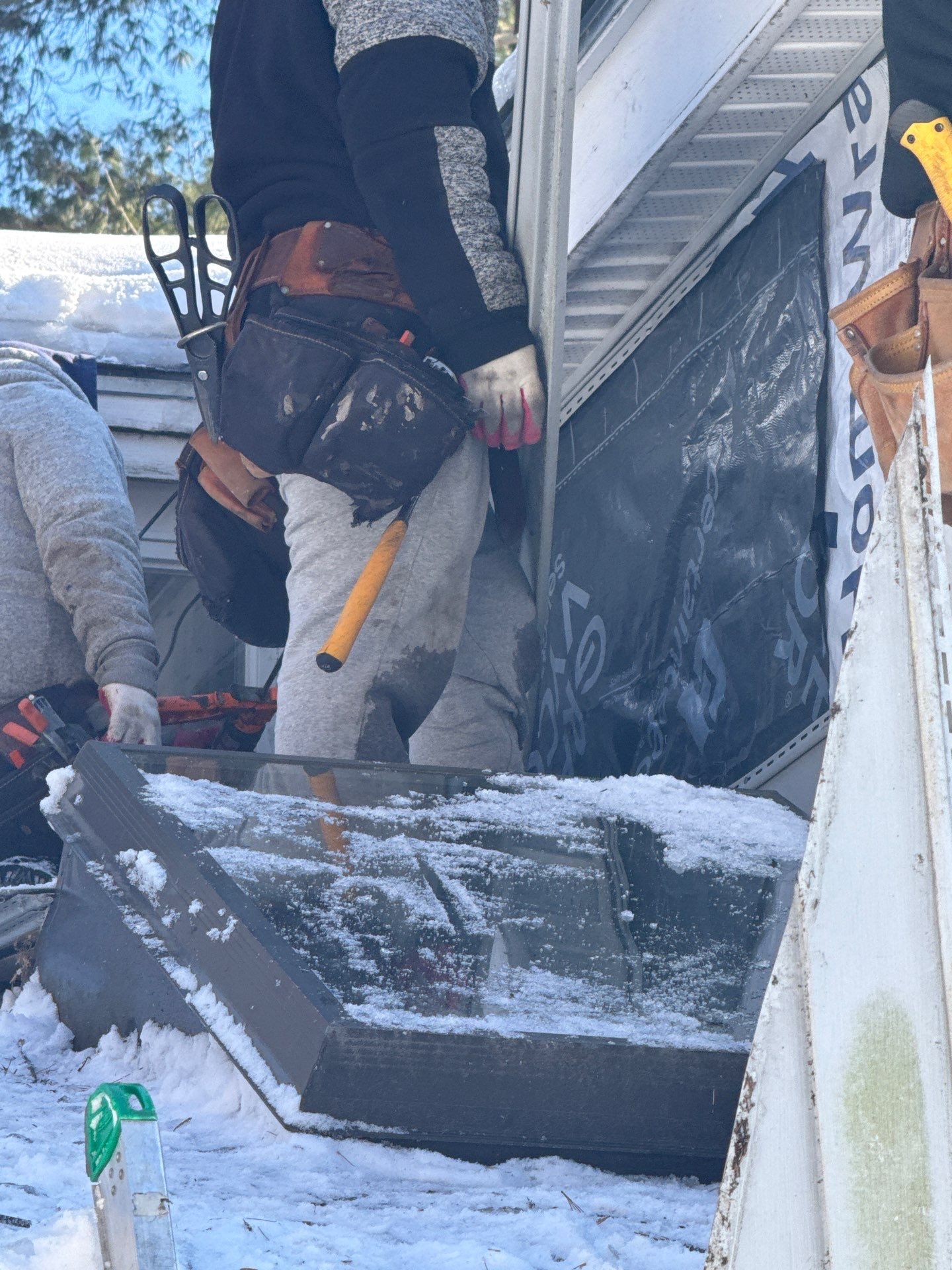 Ice Dam Removal, Snow Removal & Sidewall Flashing Repair in Acton, MA by Mighty Dog Roofing of Greater Middlesex County