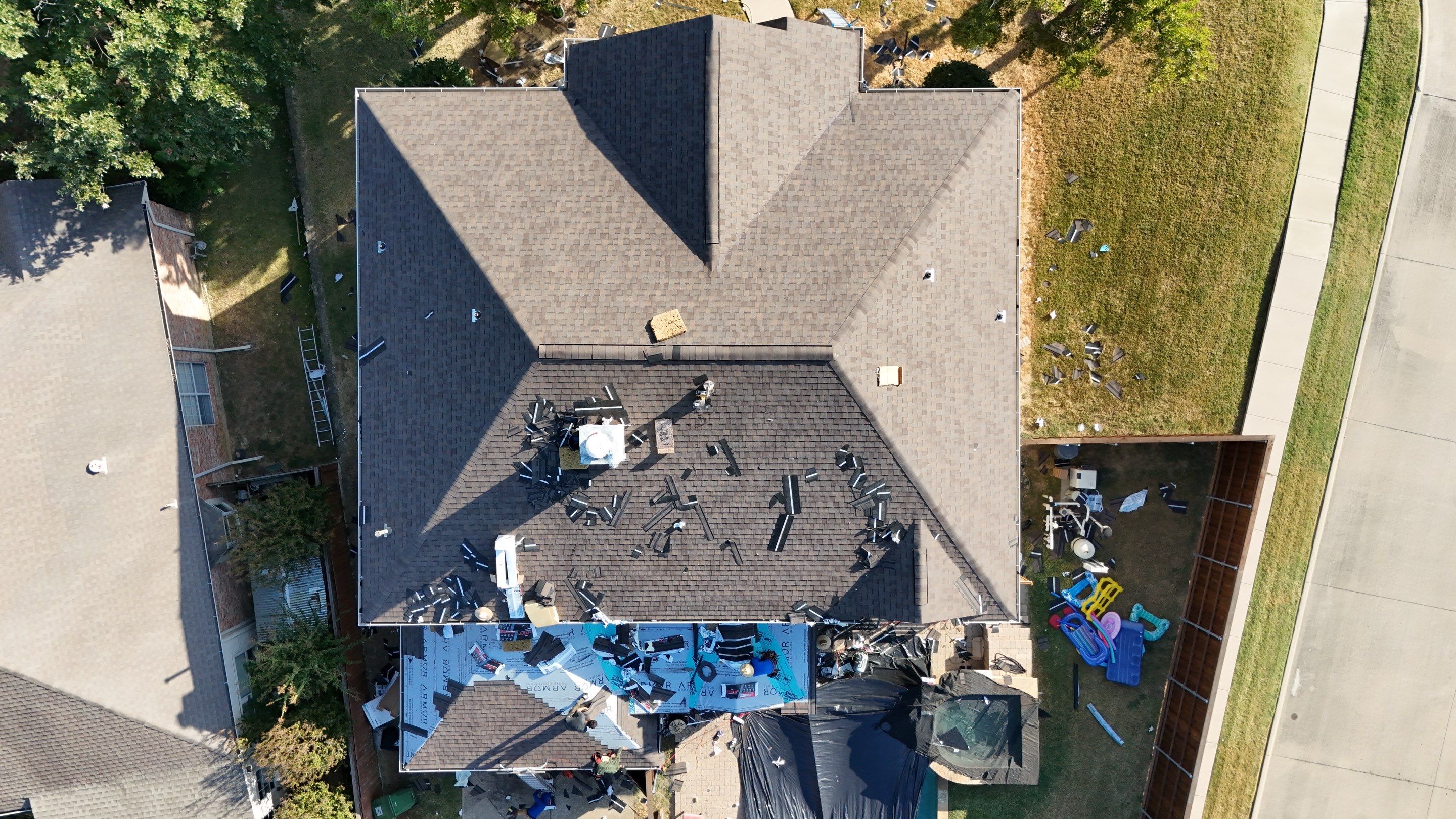 Lewisville Full Roof Replacement Featuring Complete Plywood Re-Decking by Armor Roofing | Exteriors