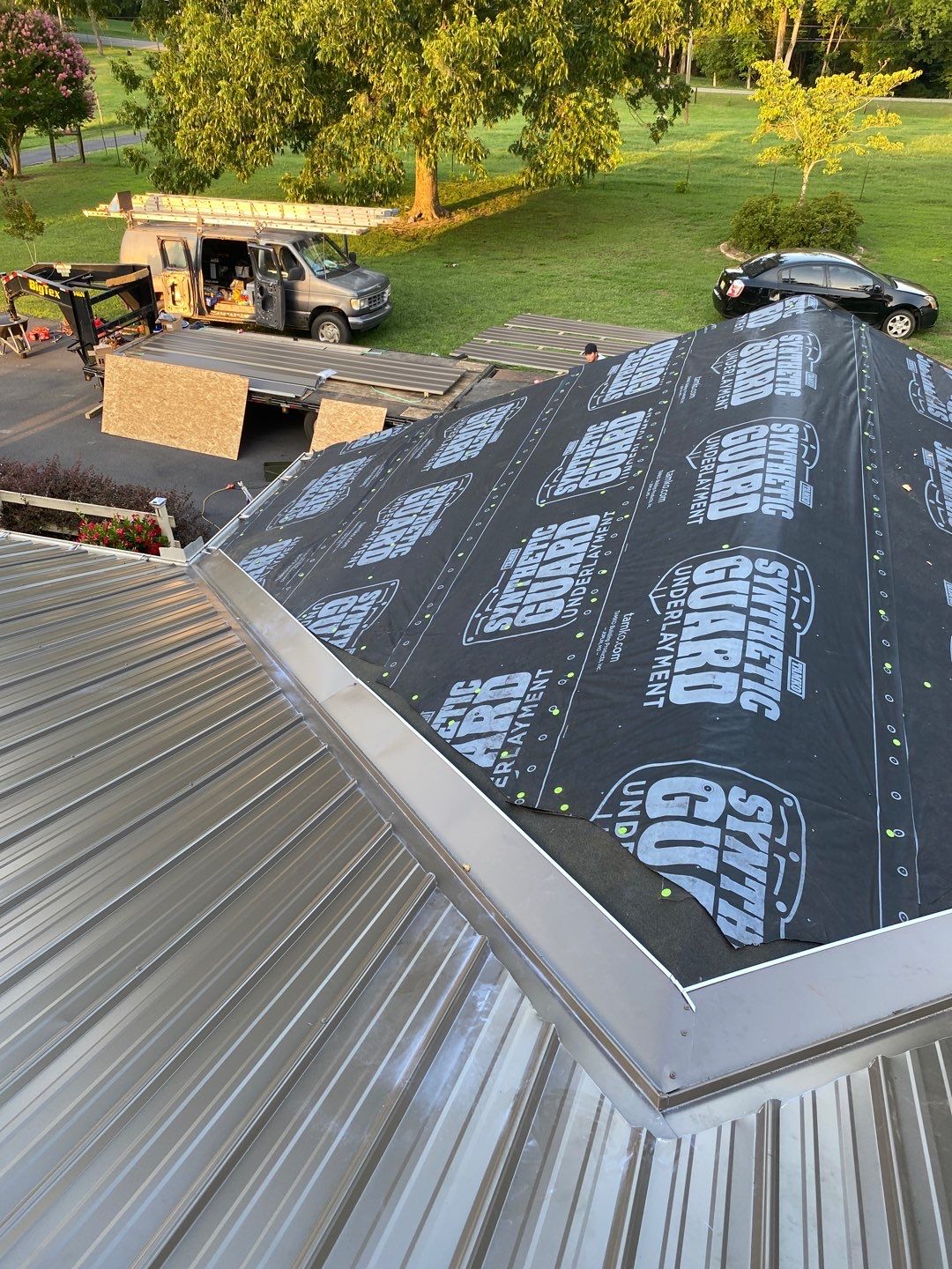 Residential Roof Remove and Replace using Low Rib Metal Roofing Panels by Bullard Roofing