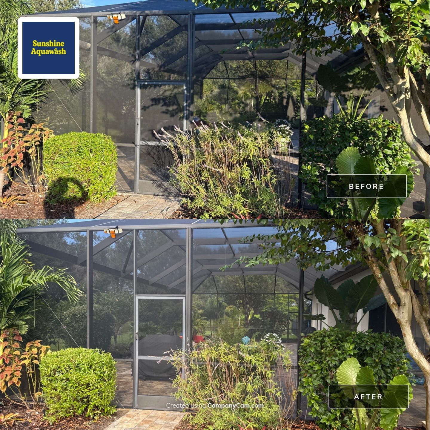 Pool Cage Cleaning | Rye Wilderness, Bradenton FL by Sunshine AquaWash