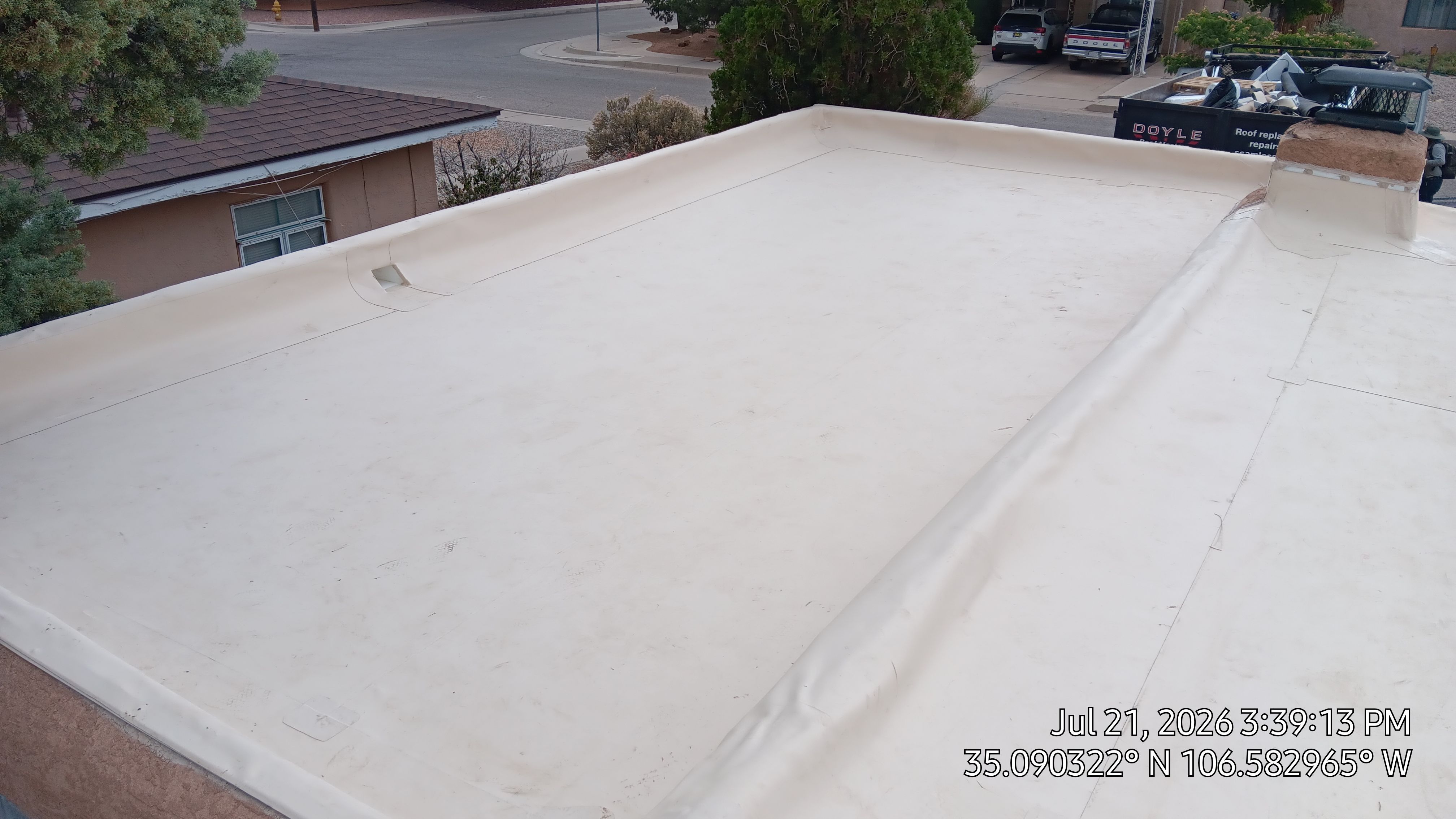 Albuquerque TPO Roof Replacement With EPS Taper slope by Doyle Roof Masters Inc