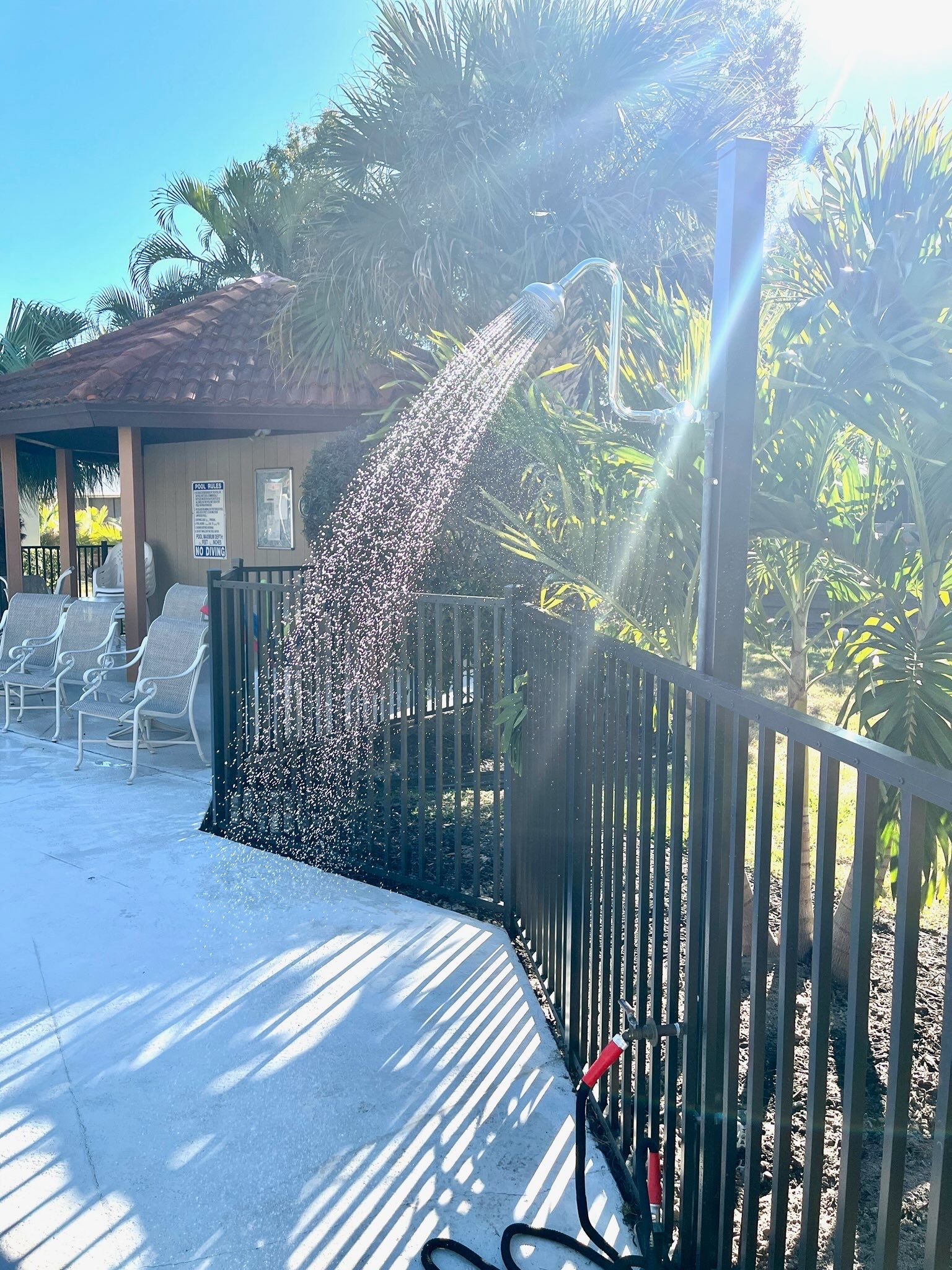 Bronze Commercial Aluminum Pool Fence for Sorrento Place Condos by True Fence LLC