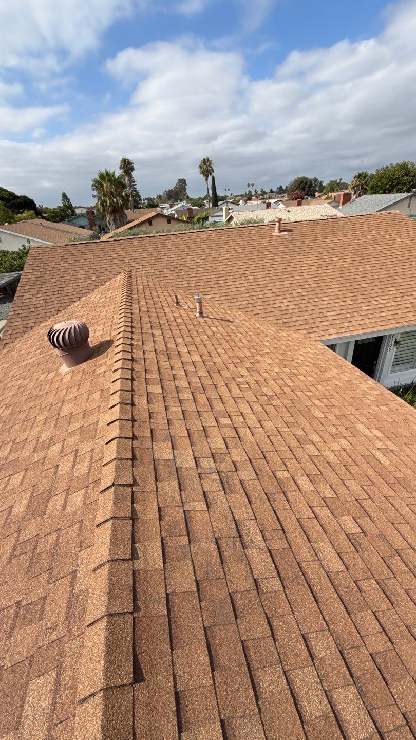 Asphalt Shingle Roof Rejuvenation and Vent Sealing in San Diego by Reliable Roofing San Diego Inc.