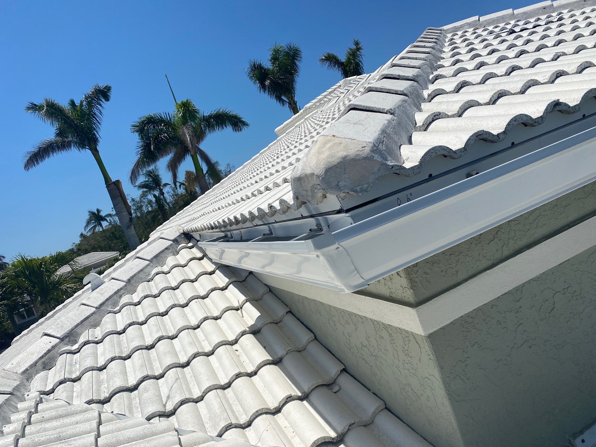 Splash Guard Gutters for Coastal Homes in Longboat Key FL by Gutter Professors