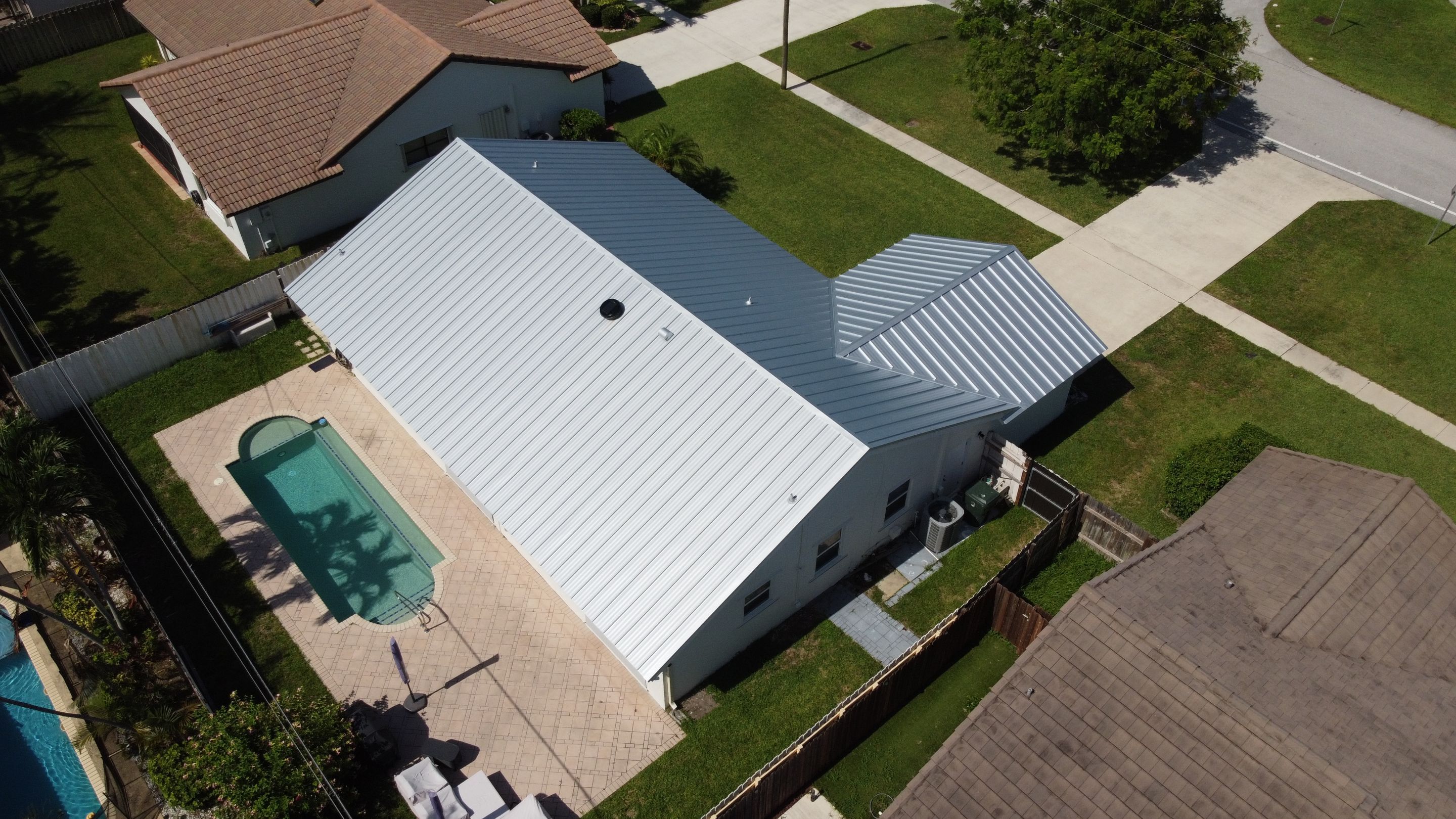 Residential Roofing Installation using Mil Finish-Unpainted by BLUES BROTHERS CONSTRUCTION CORP
