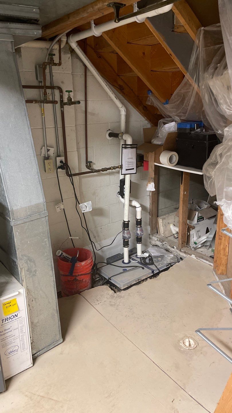 Interior Basement Waterproofing System by Toledo Basement Repair