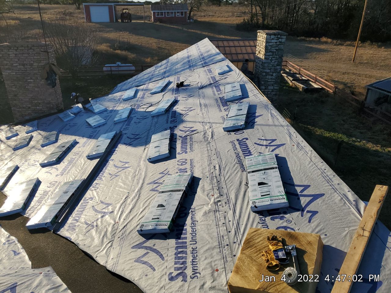 Residential Roofing Installation using ATLAS Pinnacle Pristine Shingles by Harvey Roofing & Construction