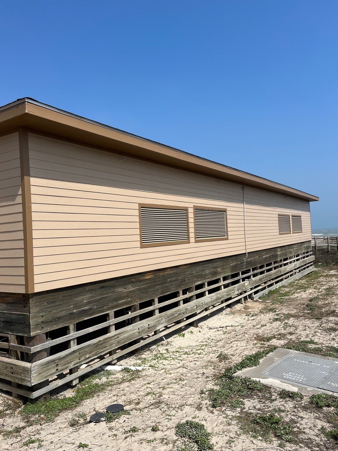 Padre Island National Seashore Malaquite Visitor Center Exterior remodel by Bayfront Roofing and Construction