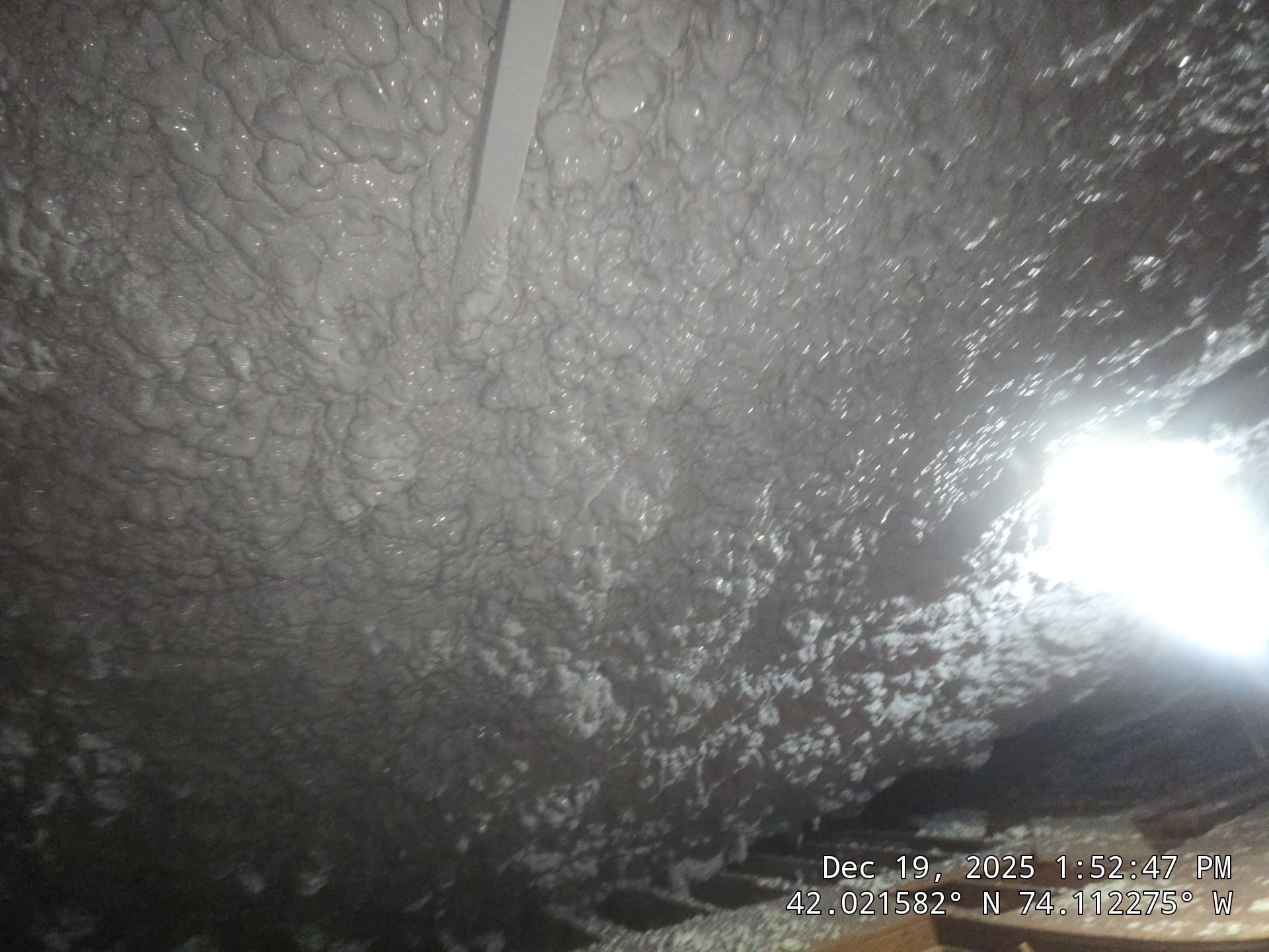 Attic Insulation using open cell spray foam by NYS Foam & Energy