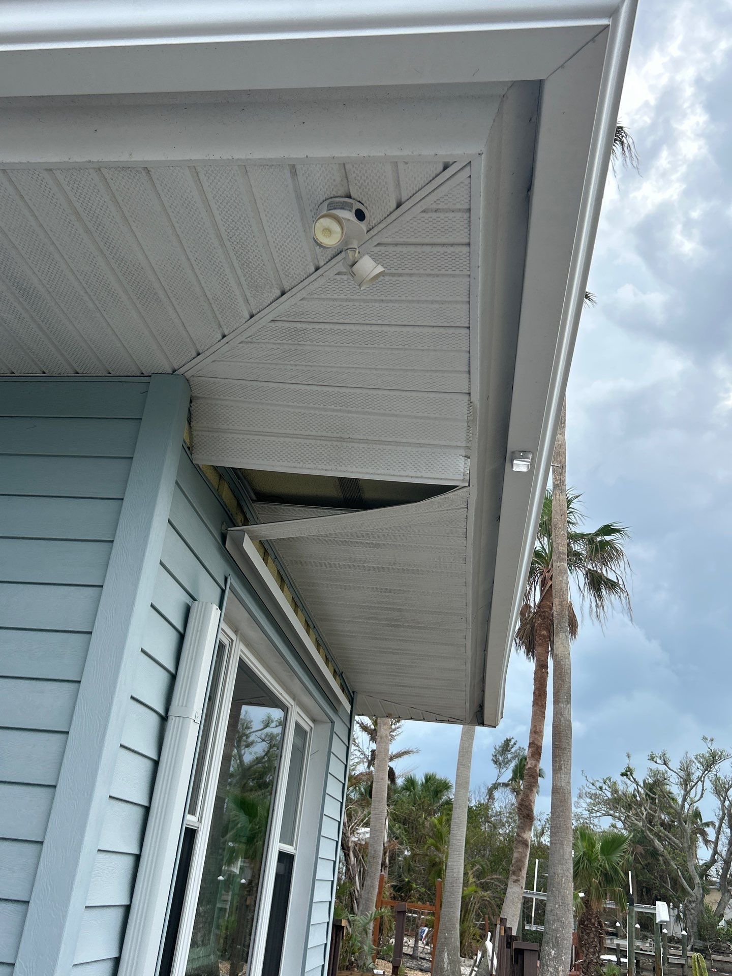 White Soffit and Fascia Upgrade in Longboat Key FL by Gutter Professors