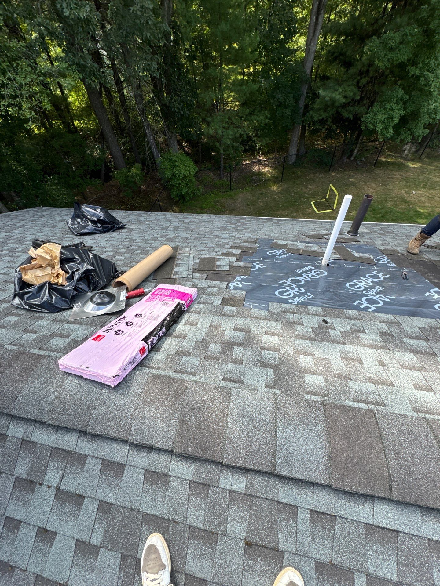 Roof Repair with Shingle Replacement – Chelmsford, MA by Mighty Dog Roofing of Greater Middlesex County