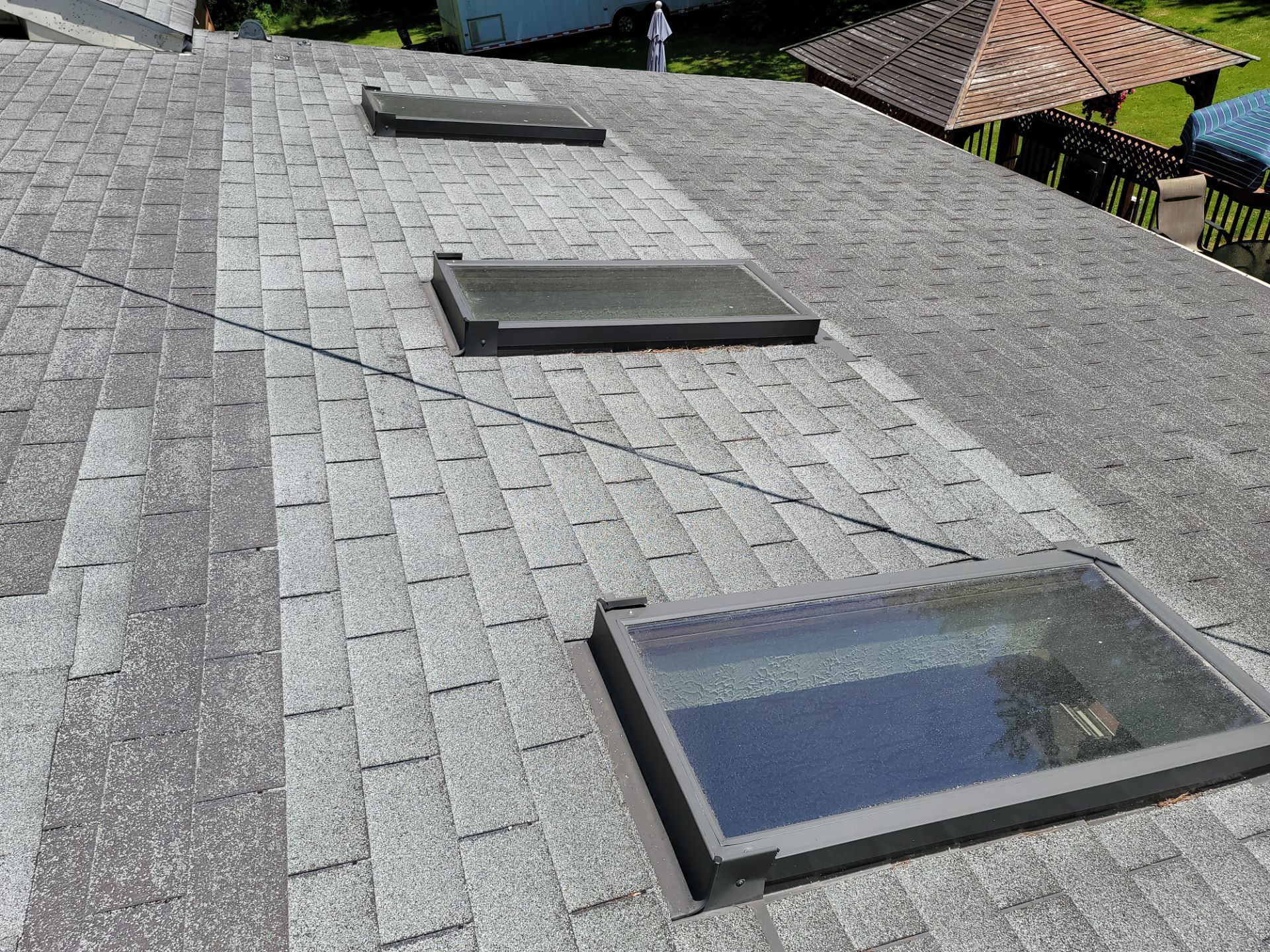 Cindy H: Copper Canyon Asphalt Shingle Roof Replacement and Skylight Installation in Atwater by Eagle Eye Roofing