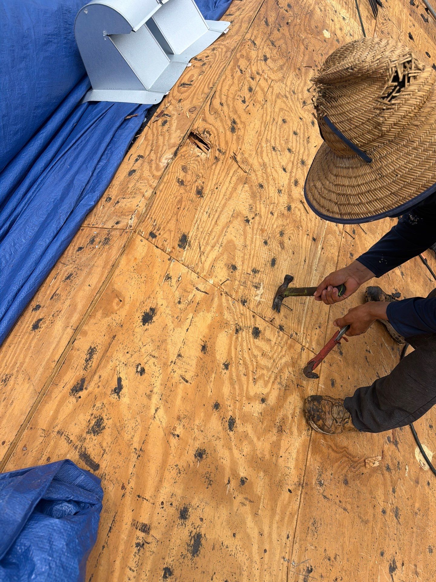 Tile Roof Replacement and Sheathing Repair in Boynton Beach by Aastro Roofing