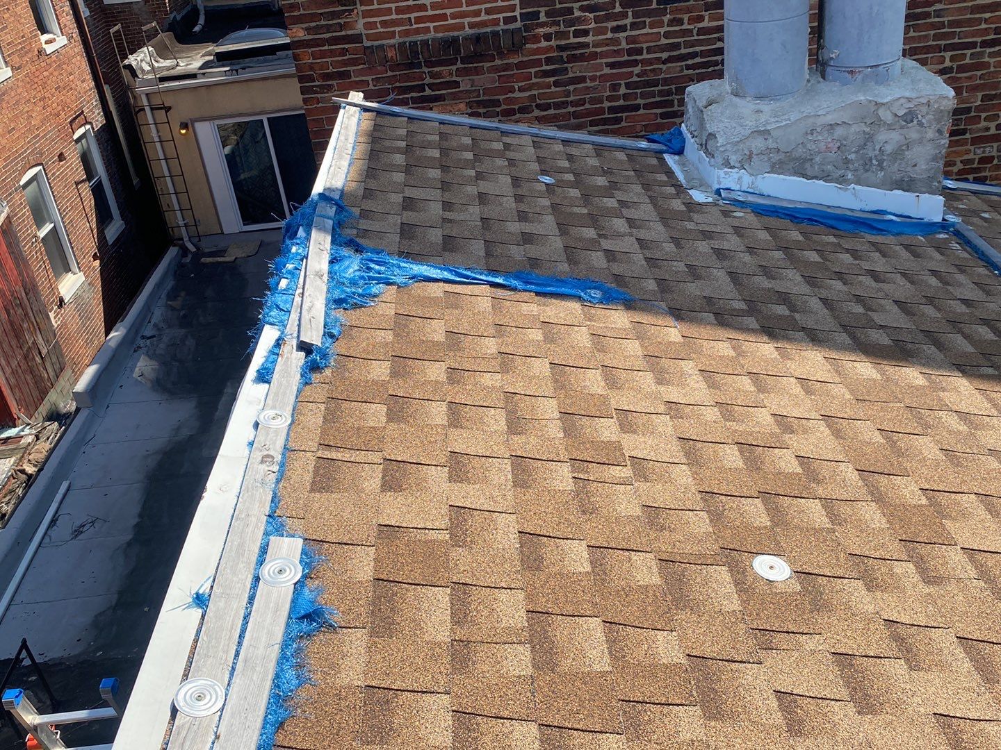 Residential Roofing Installation using Landmark Shingles by Alpha Design Services