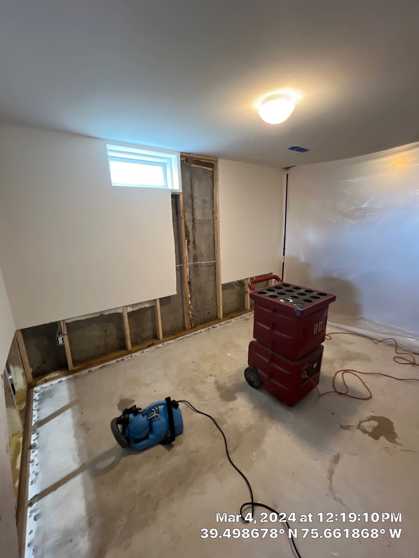 Water Damage Inspection & Basement Dryout – Middletown, DE by Healthy Home Solutions