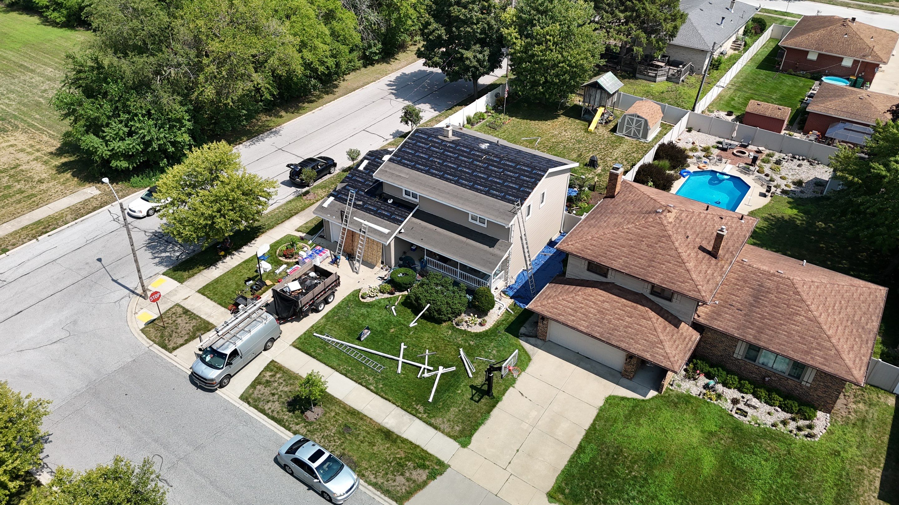roofing using GAF by Optimal Home Improvement 
