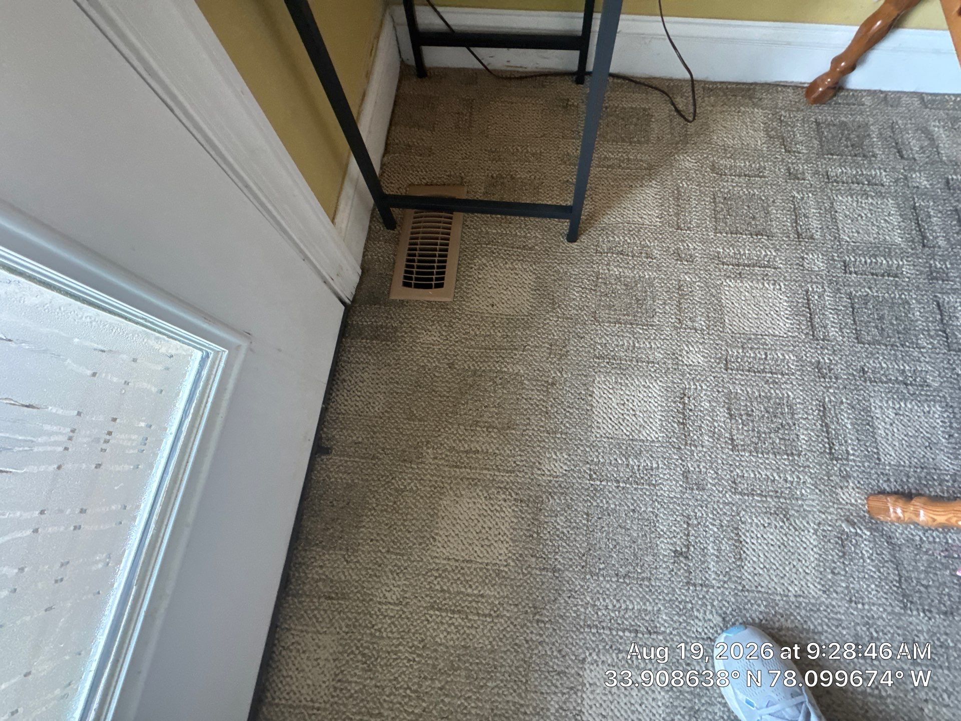 Subfloor Repair Beside Patio Doors in Oak Island, NC