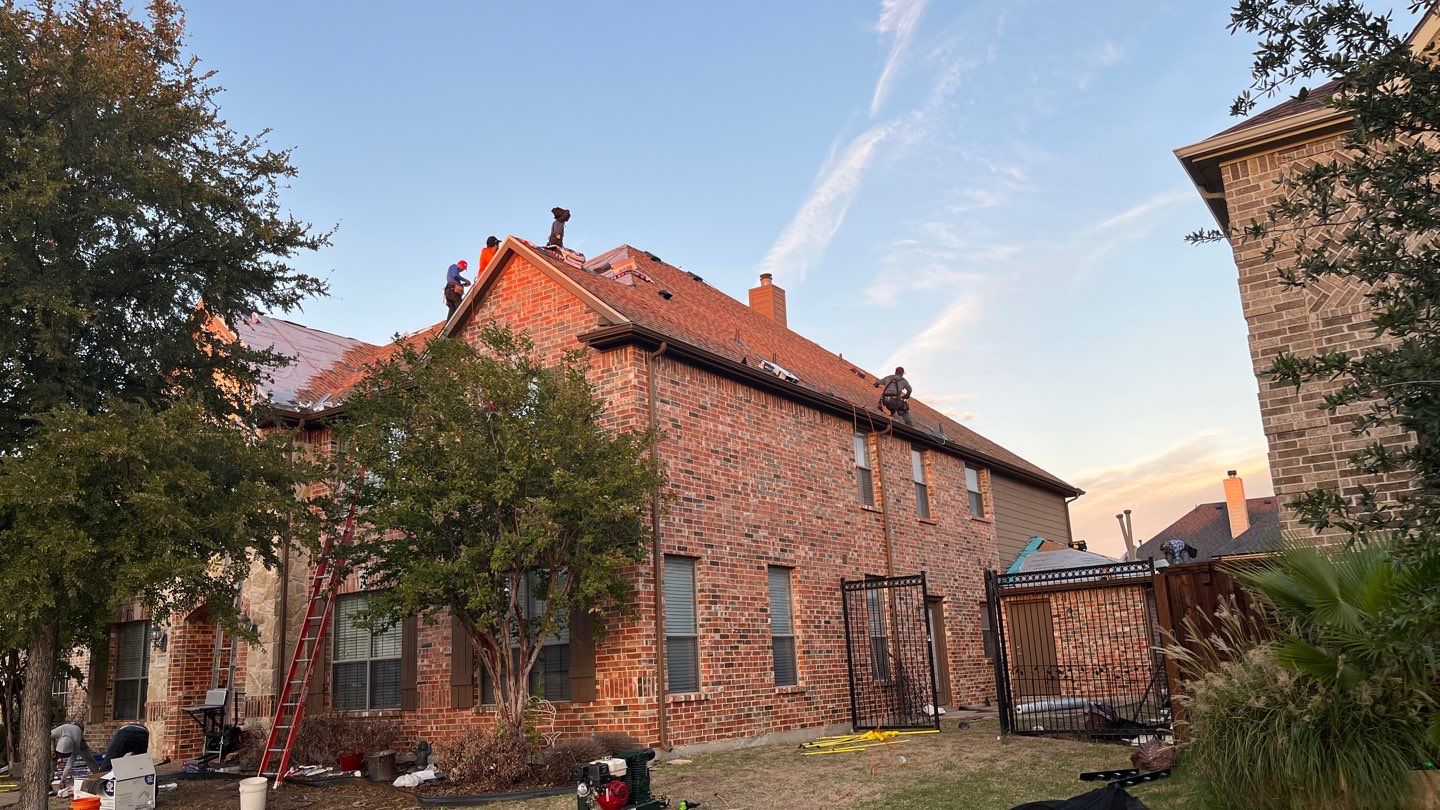 Storm Roof Damage Replacement in Frisco by First United Roofing & Construction
