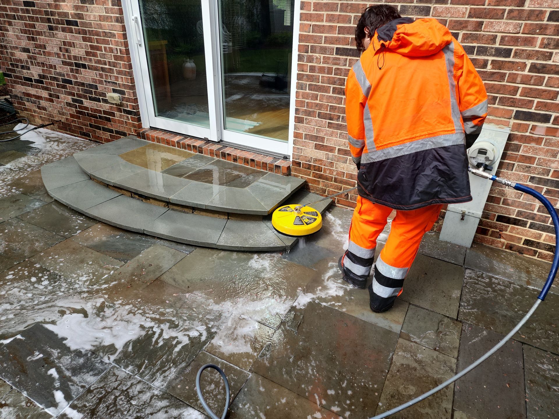 Bluestone Patio and Pool Deck Cleaning by Northern Power Washing LLC.