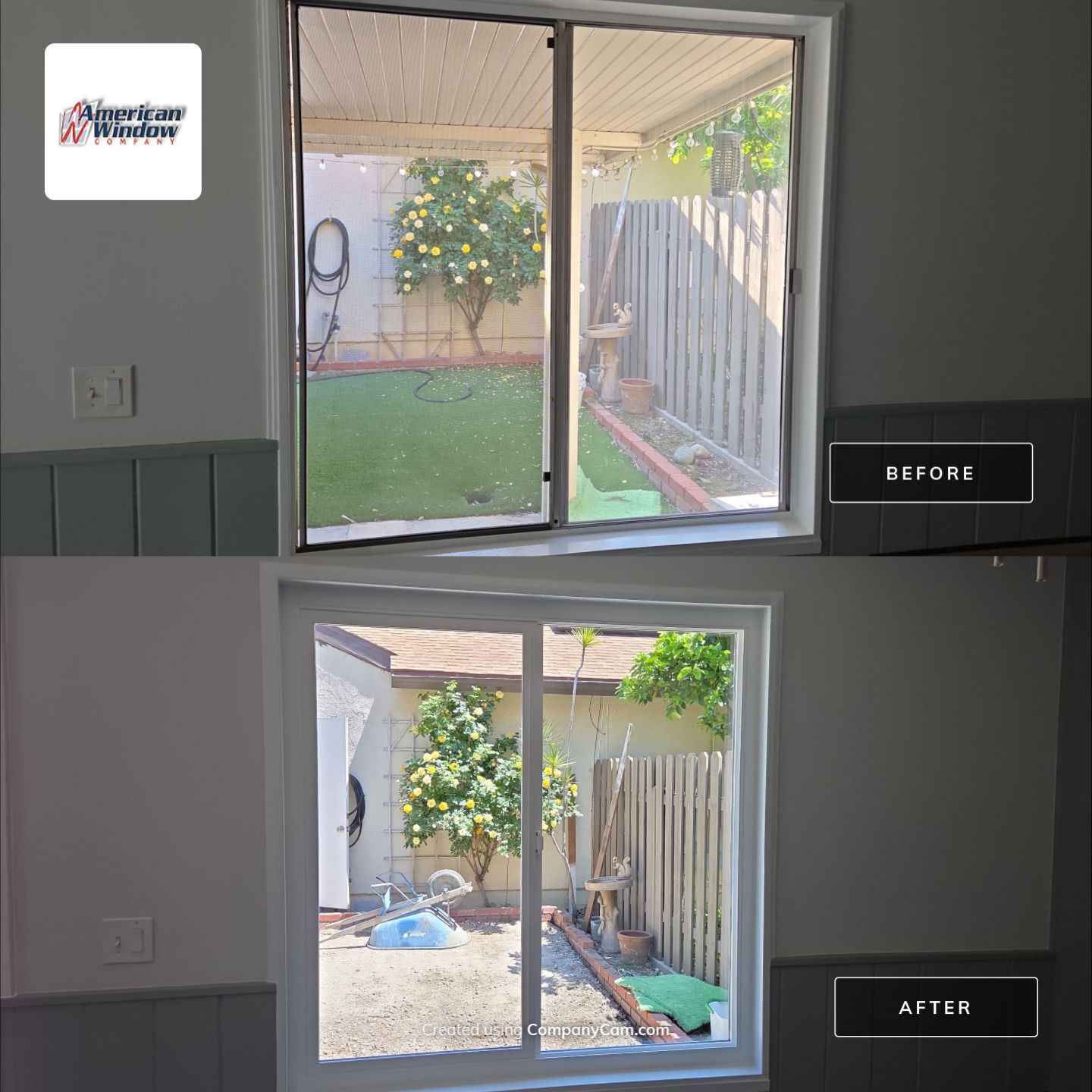 Window Installation using Milgard V250 Style Line by American Window Company