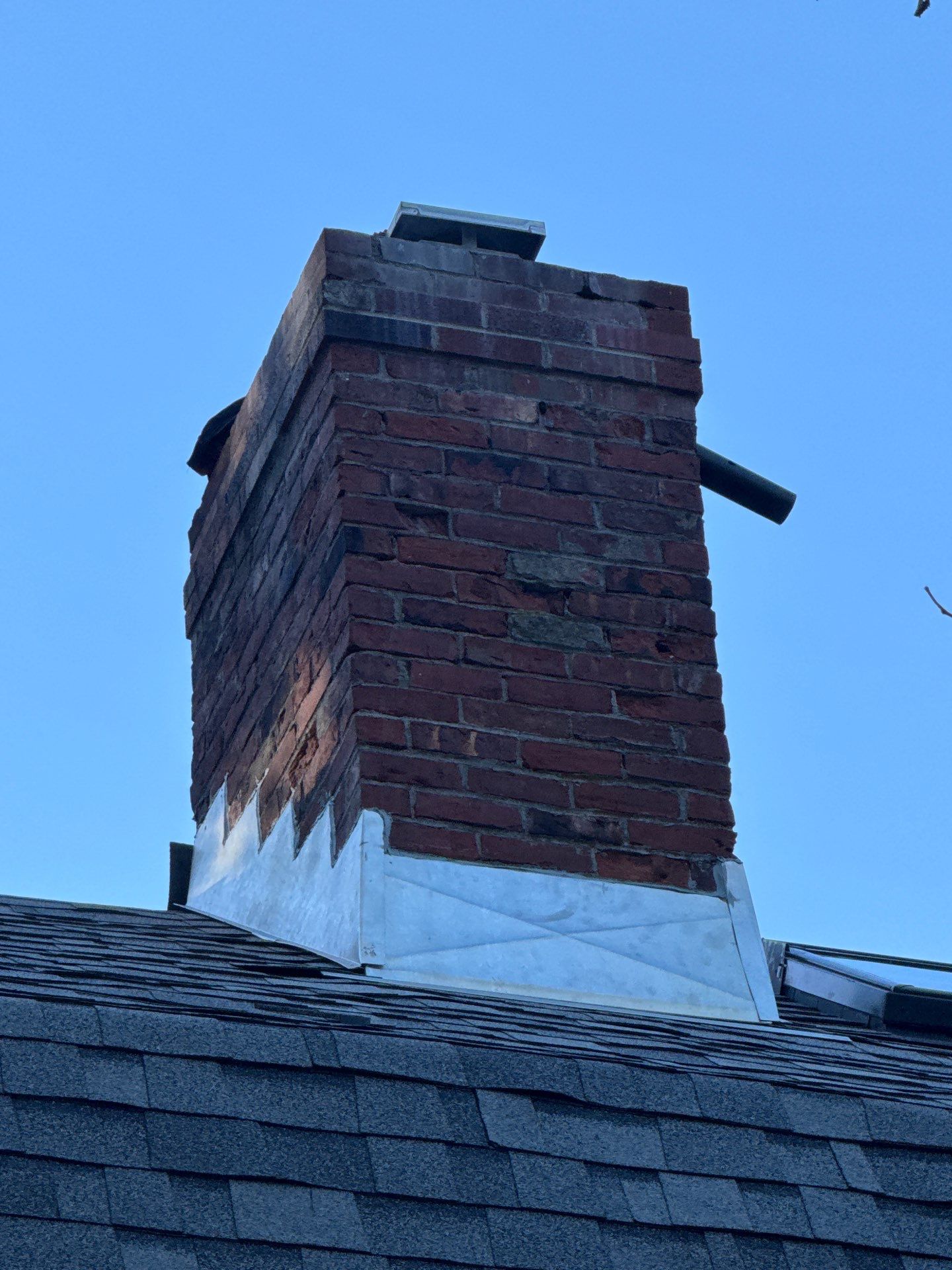 Full Roof & Porch EPDM Replacement with Skylight and Chimney Repairs by Mighty Dog Roofing of Greater Middlesex County