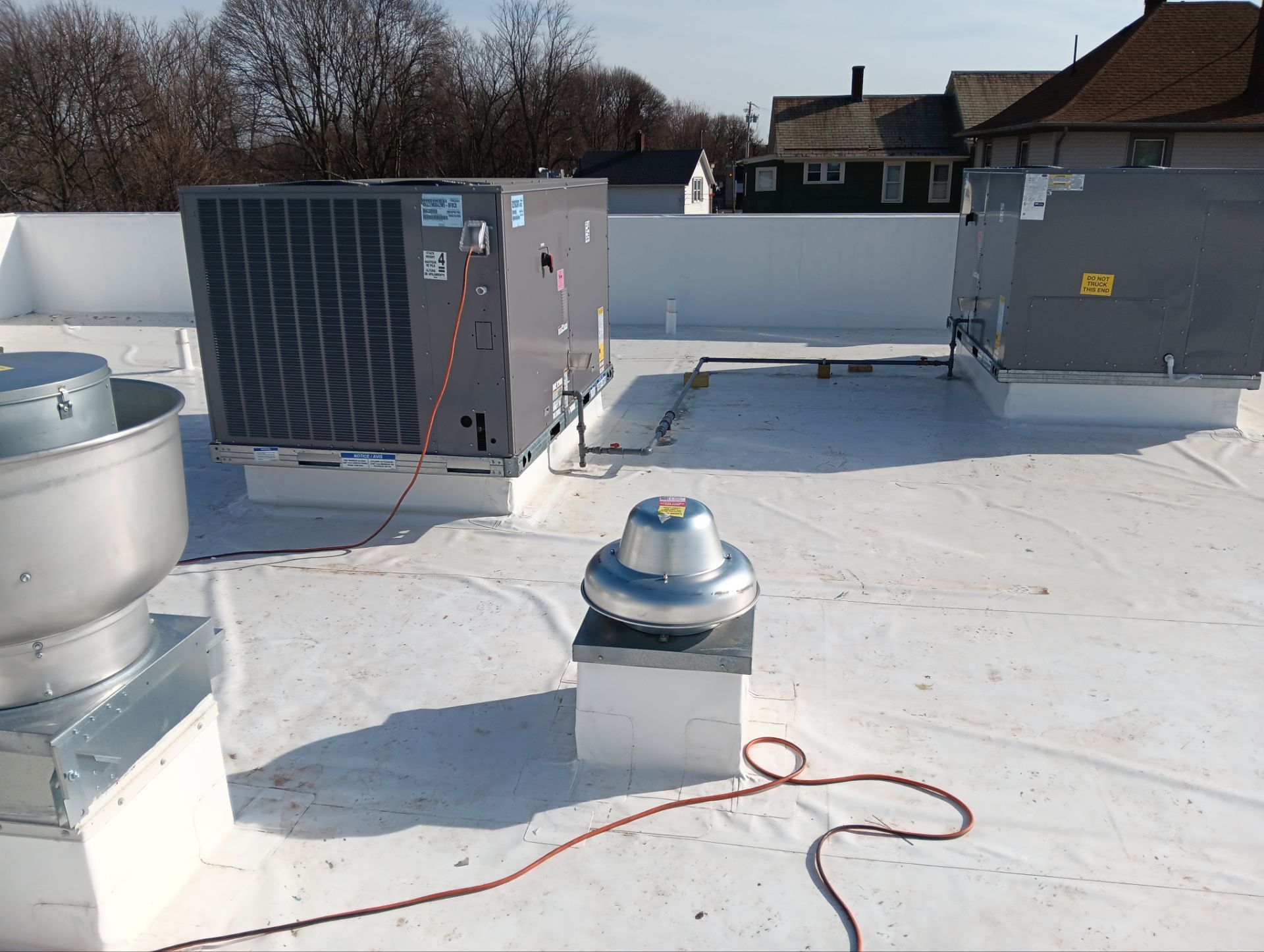 Arby's New Ashtabula, OH Location - Commercial Roof Installation by 3 Daughters Construction 