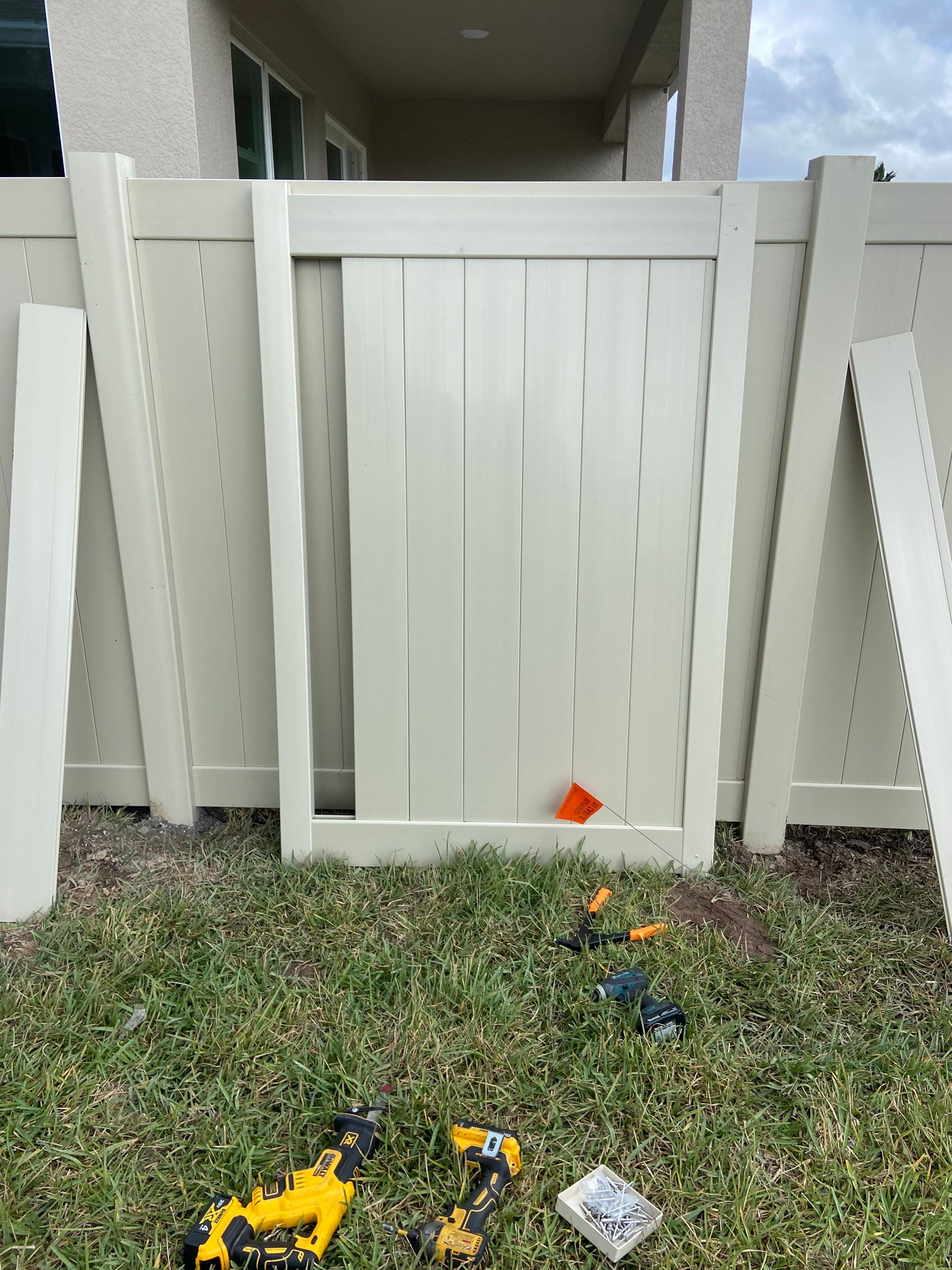 Bradenton, FL 6 ft. Tall Tan Vinyl Privacy Fence  by Asap fence and gates, LLC