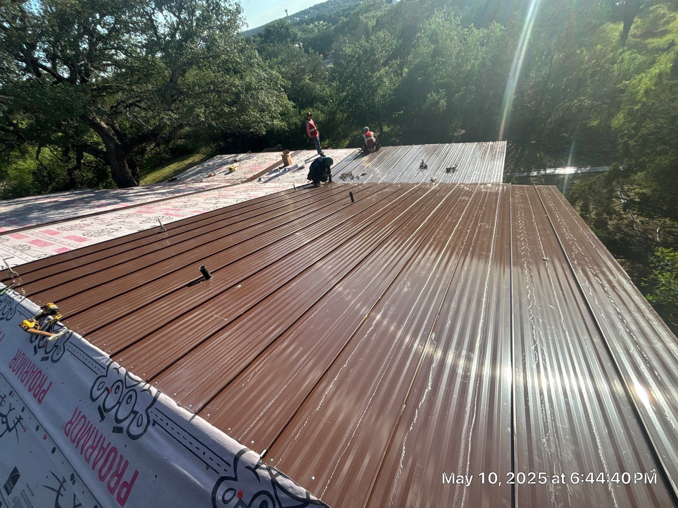 Steel Metal Roofing using McElroy Steel Standing Seam by Lightning Exteriors