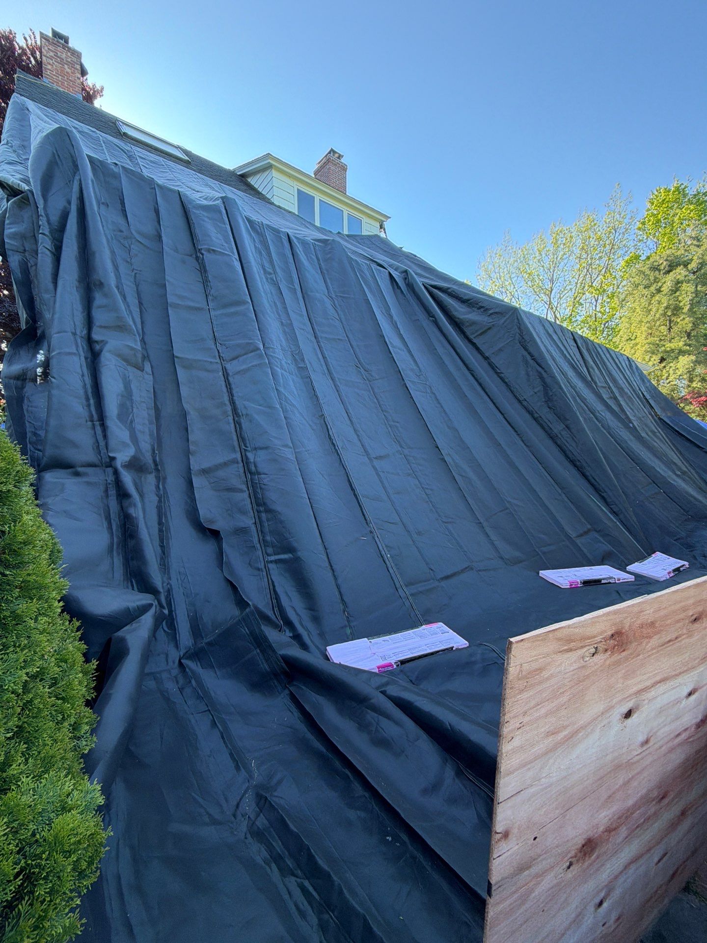 Owens Corning Duration: Slatestone Gray + Cedar Shingles + EPDM in Middletown by Golden Shield Roofing