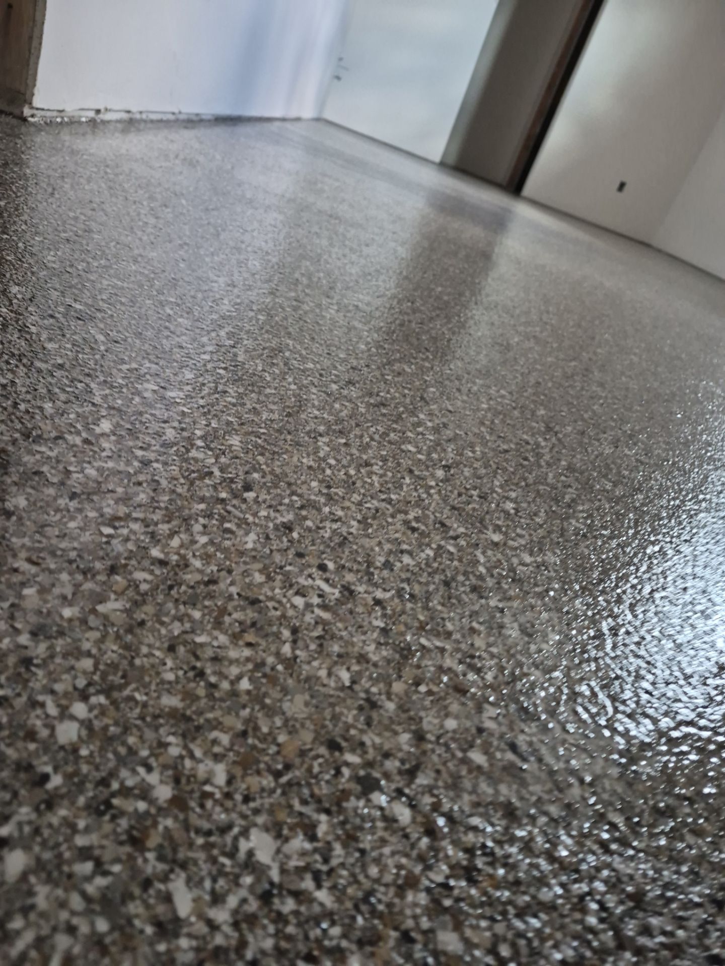 Commercial Floor Coating for Post Falls Church Restrooms and Kitchen by Croc Coatings, LLC