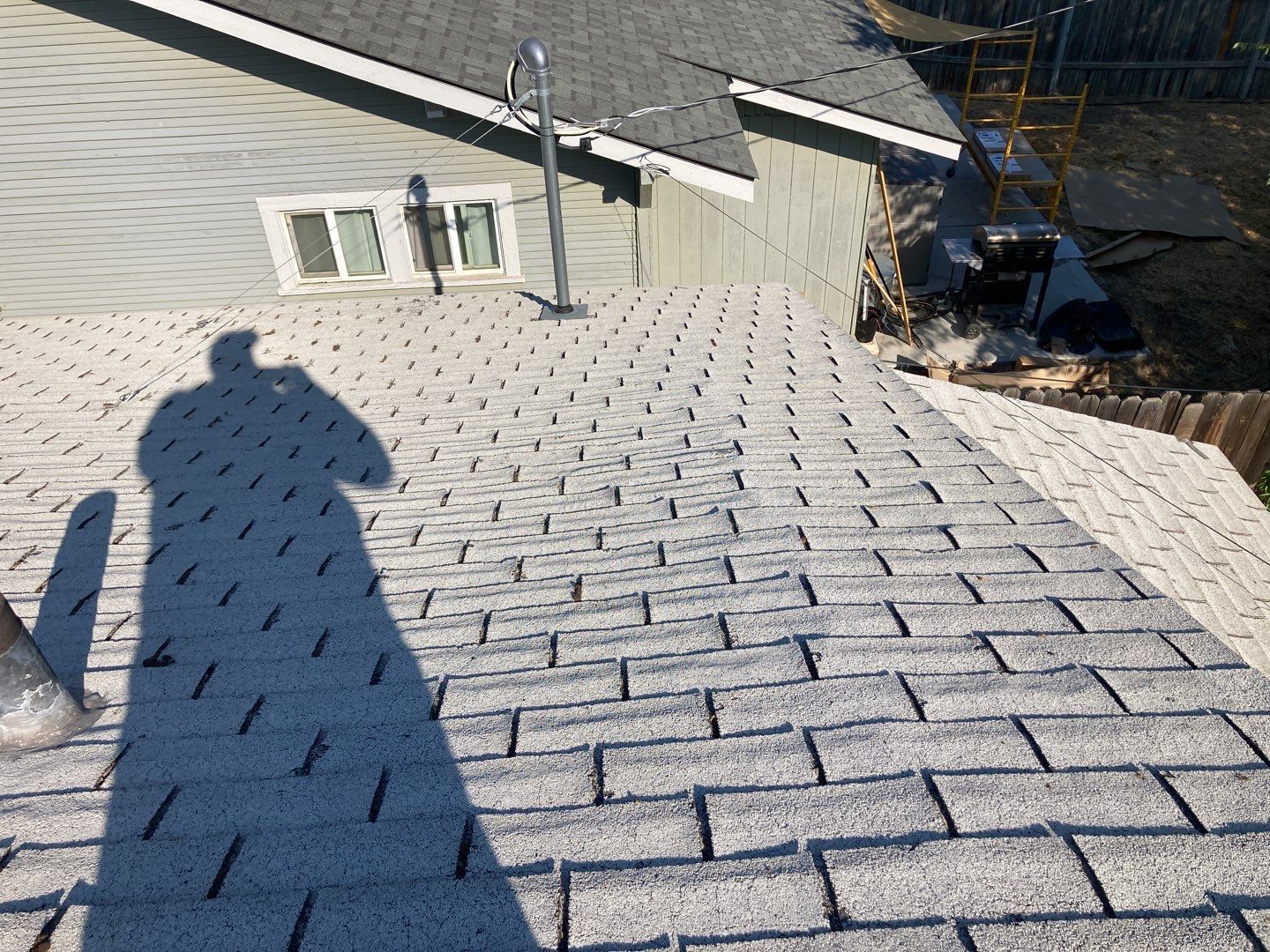 Nampa ID., single level Investment Property Roofing Installation using Owens Corning Oakridge in Peppermill Grey by ID Roofing LLC