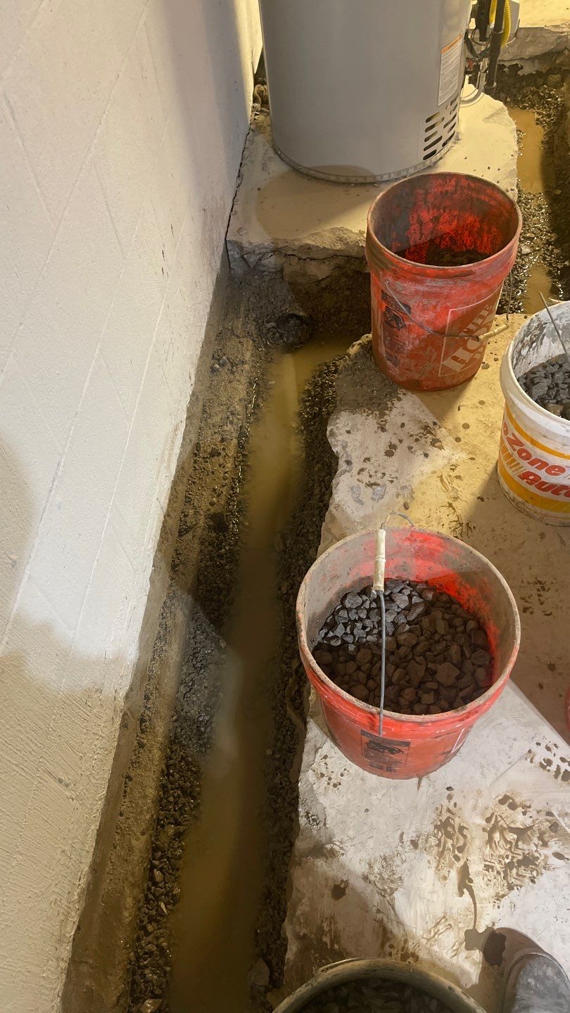 Interior Basement Waterproofing System by Toledo Basement Repair