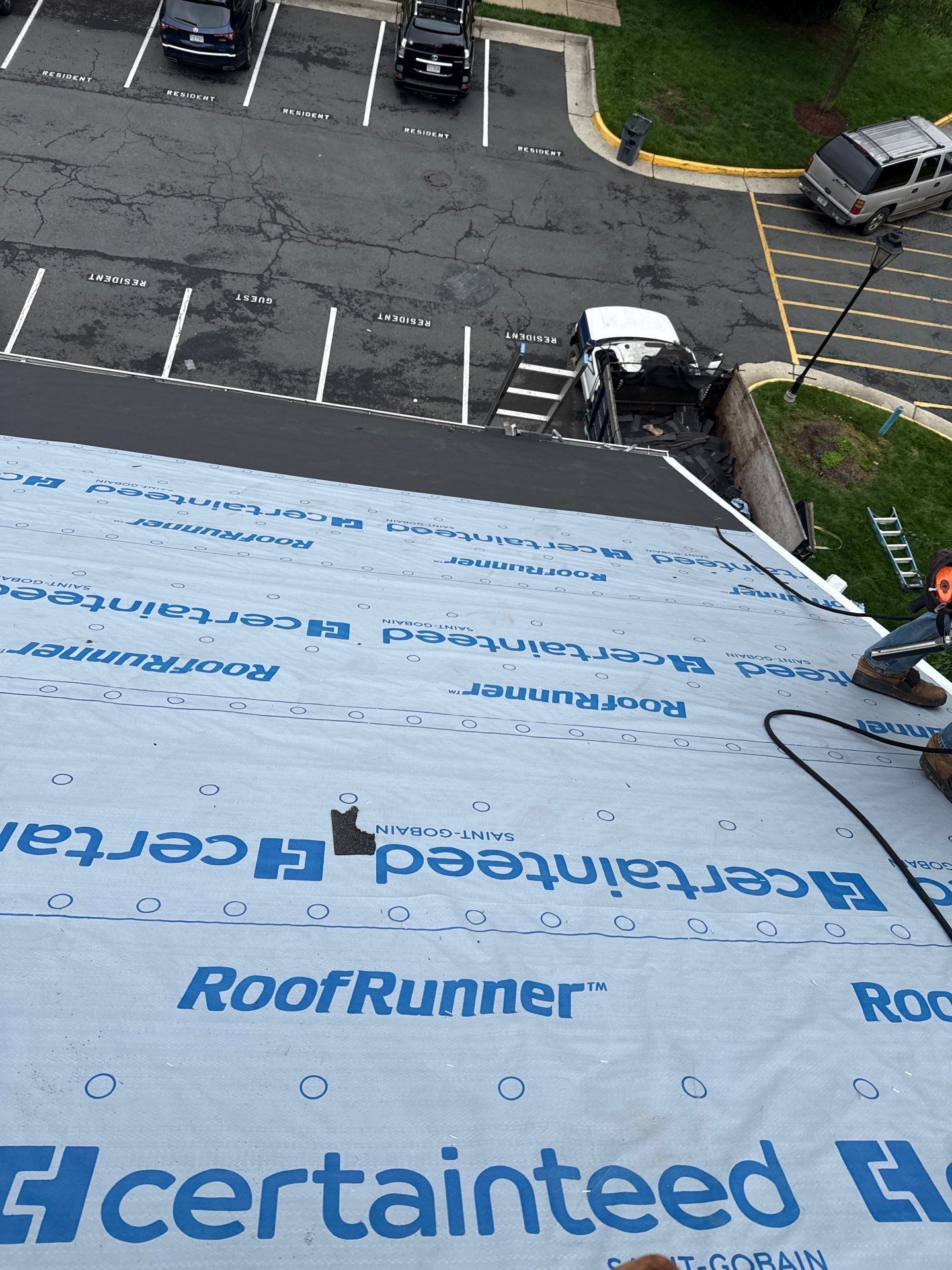 Reston Roof Replacement with CertainTeed Landmark PRO in Max Def Moire Black by RM Banning, Inc.