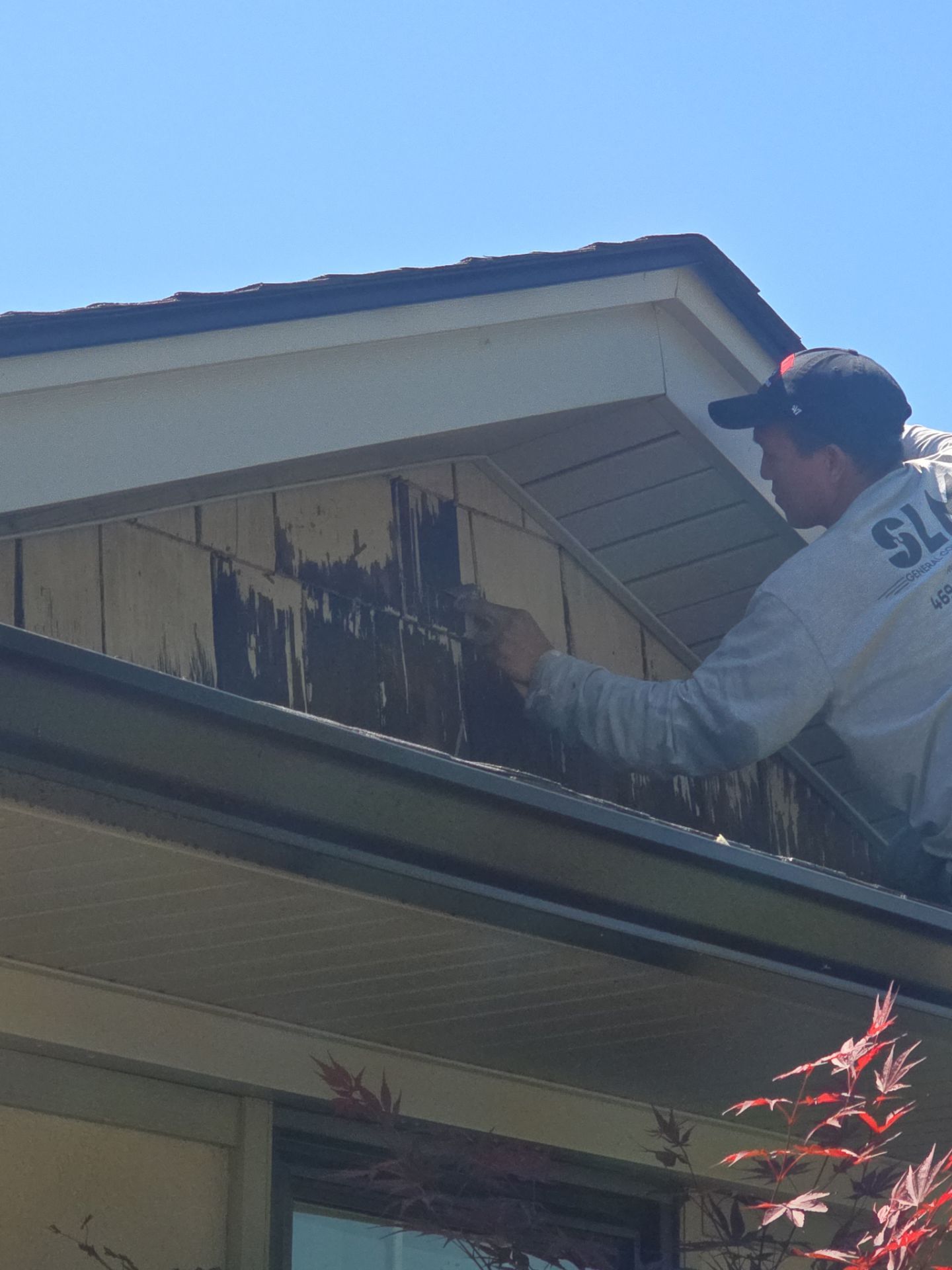 Exterior Home Paint Project with Different Surfaces by SLM General Contractors & Roofing
