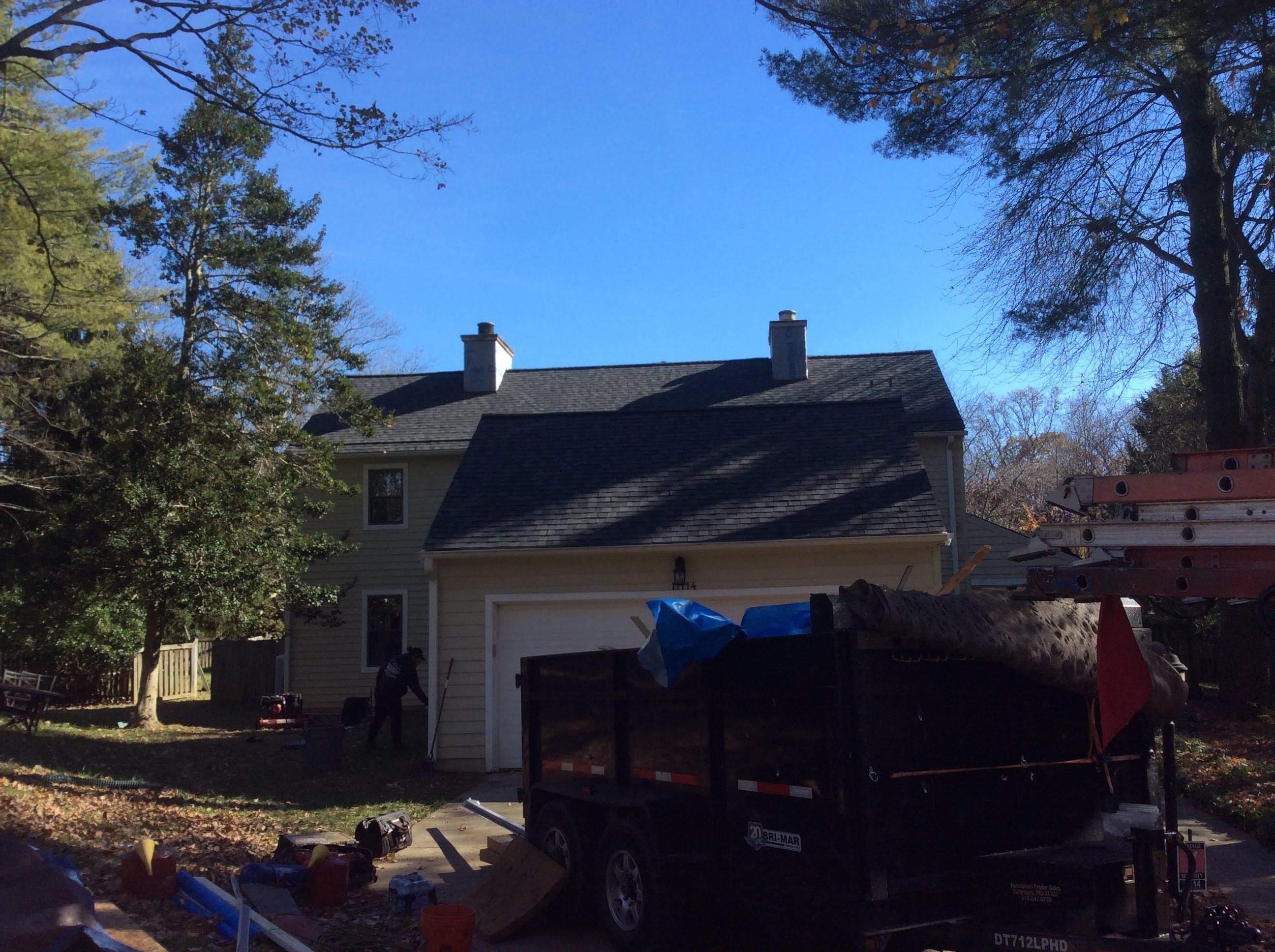 Residential Roofing Installation using Pewterwood Shingles  by Alpha Design Services