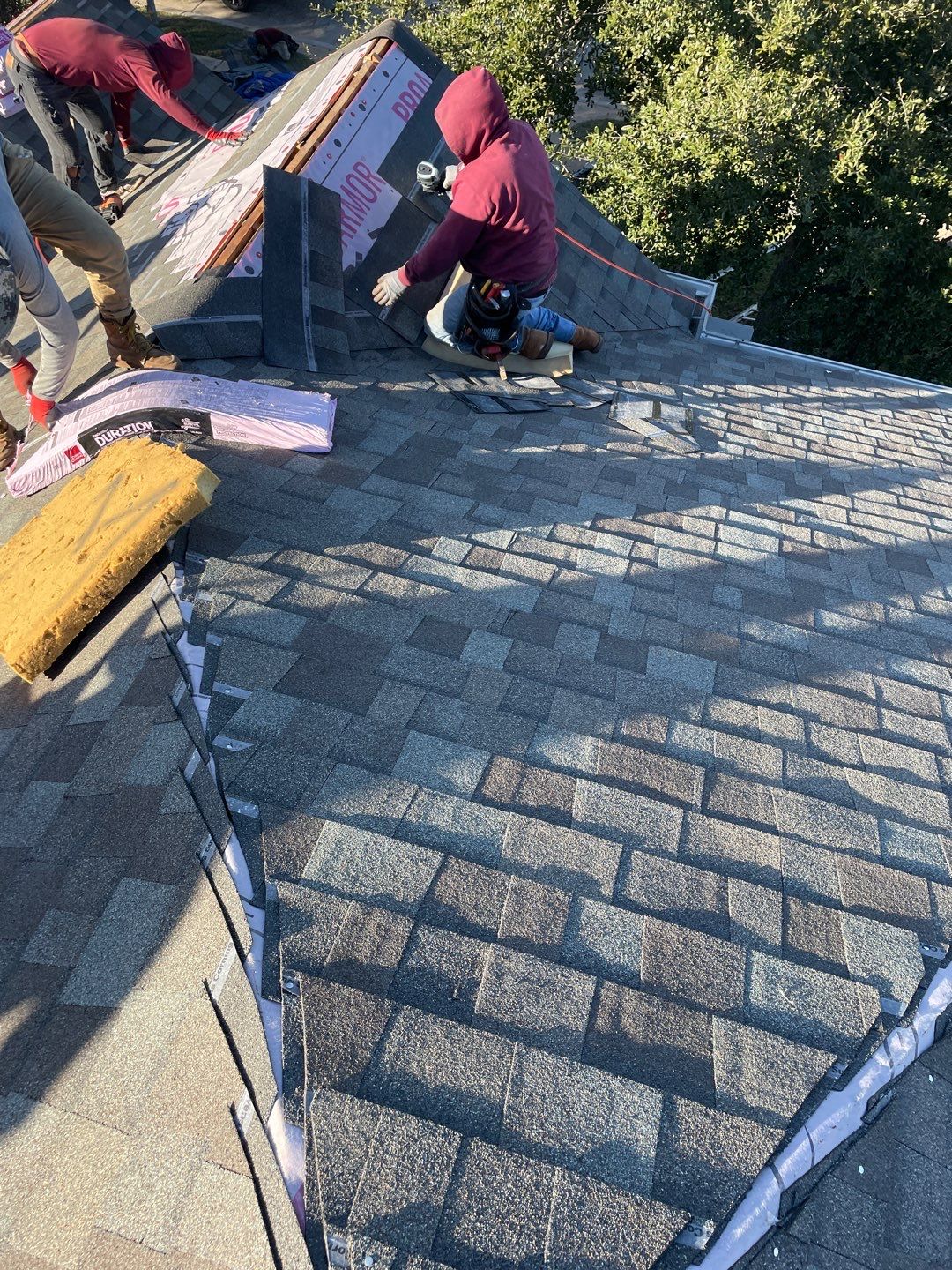 Residential Roofing Installation using Owen's Corning Duration (Lifetime) Shingles by Roof Repair Company