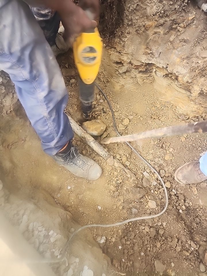 Replace failed gas line from gas connection at street to new meter by Sureway Comfort John Wilcox Plumbing Heating Cooling
