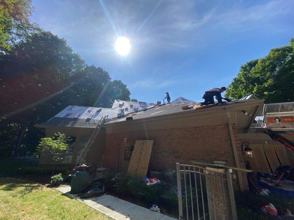 Residential Roofing Installation using GAF Timberline HDZ Barkwood by Nitro Roofing and Construction