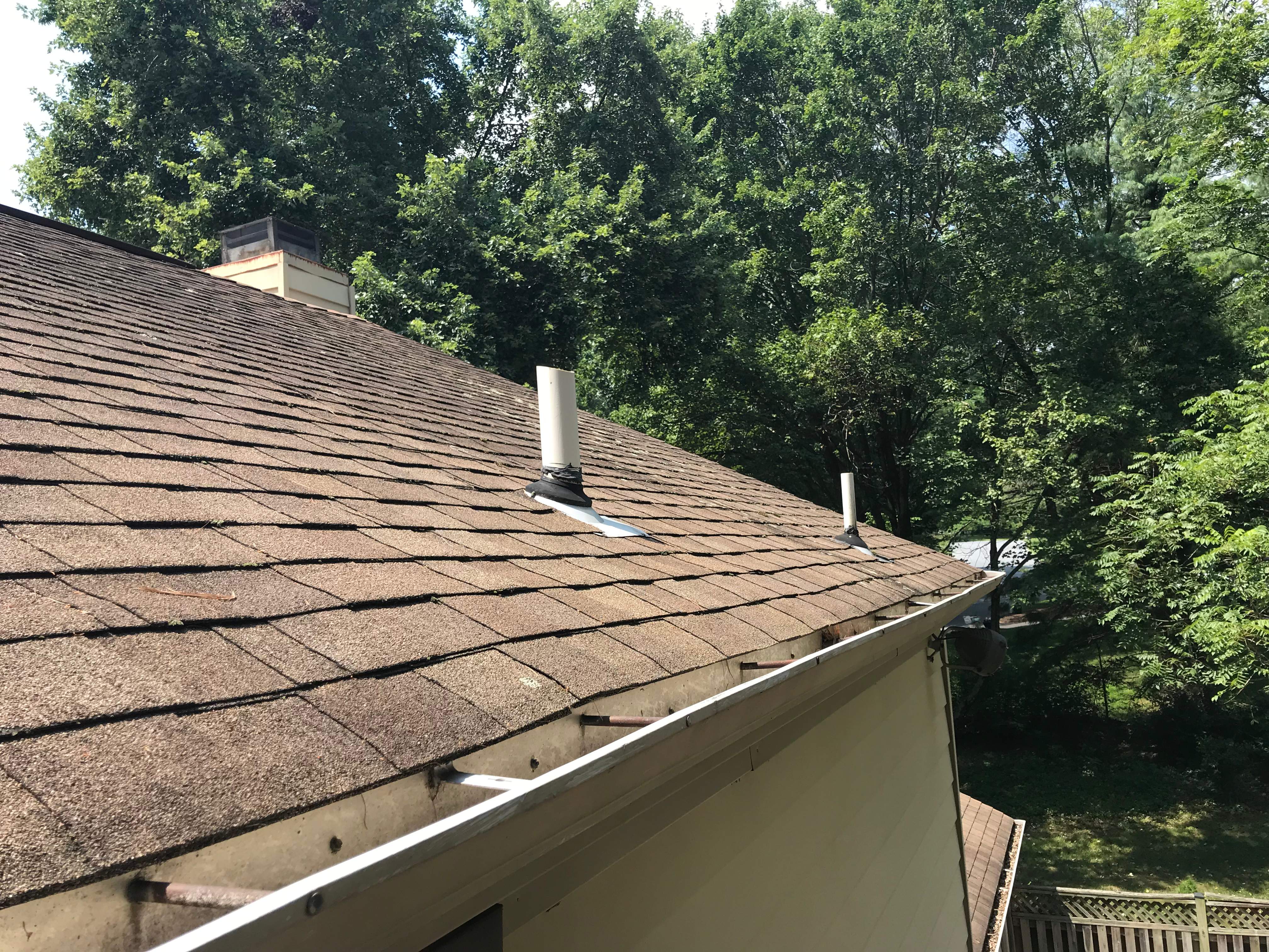 Residential Roofing Installation using Landmark Shingles Color Weatherwood by Alpha Design Services