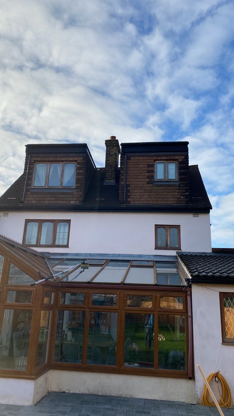 Roof Clean using Honda 15lpm Low Pressure Washing Machine by Ges Exterior Cleaning ltd