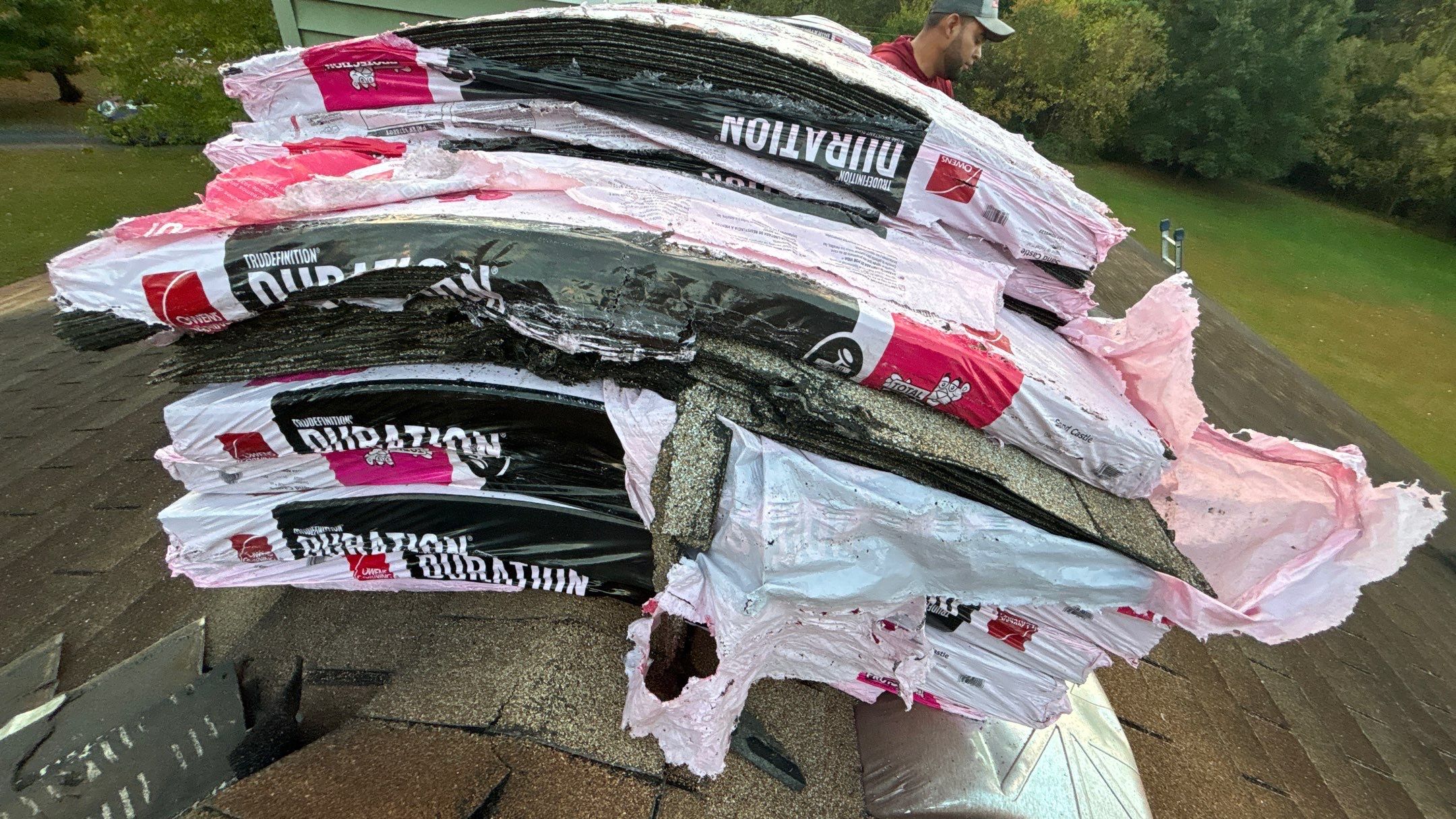 Roof Replacement using Owens Corning Sand Castle and Siding Replacement using Odyssey Plus D4" Wood Grain by 180 Contractors