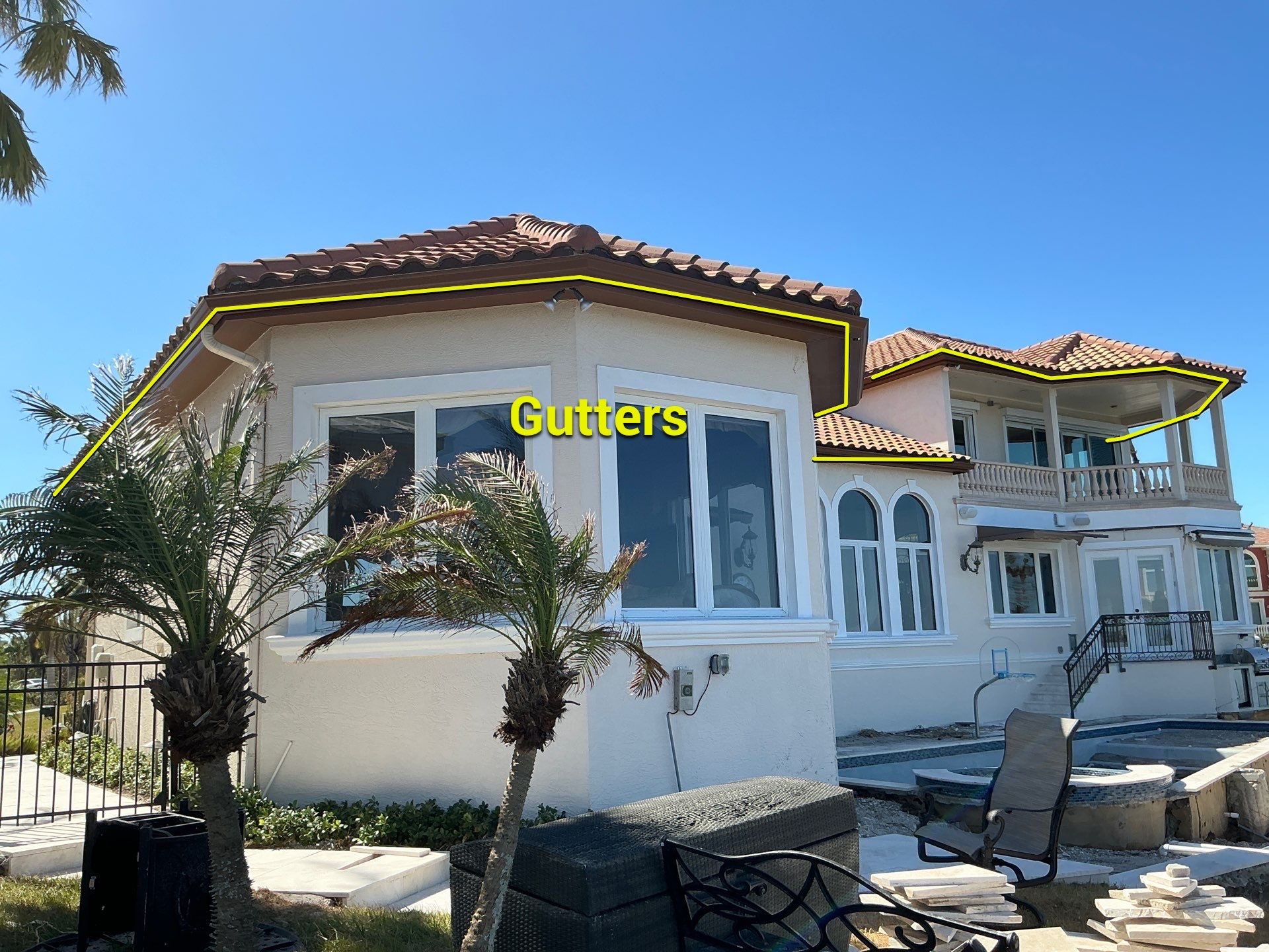 Cameo Finish Gutters for Luxury Homes  by Gutter Professors