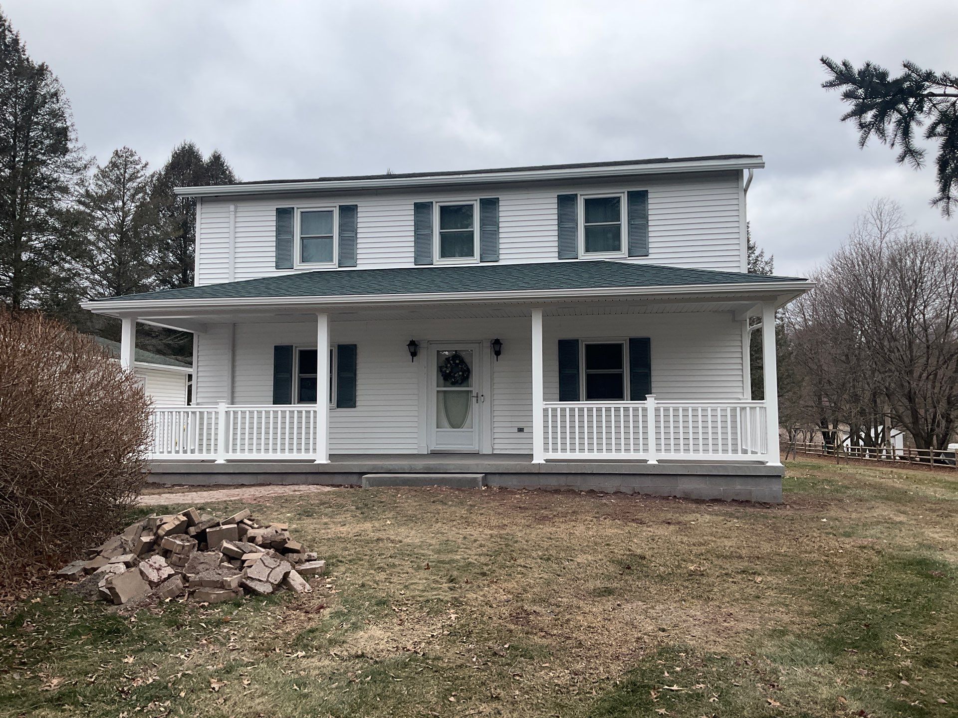 Custom Front Porch Addition in Ringtown by Esh Builders