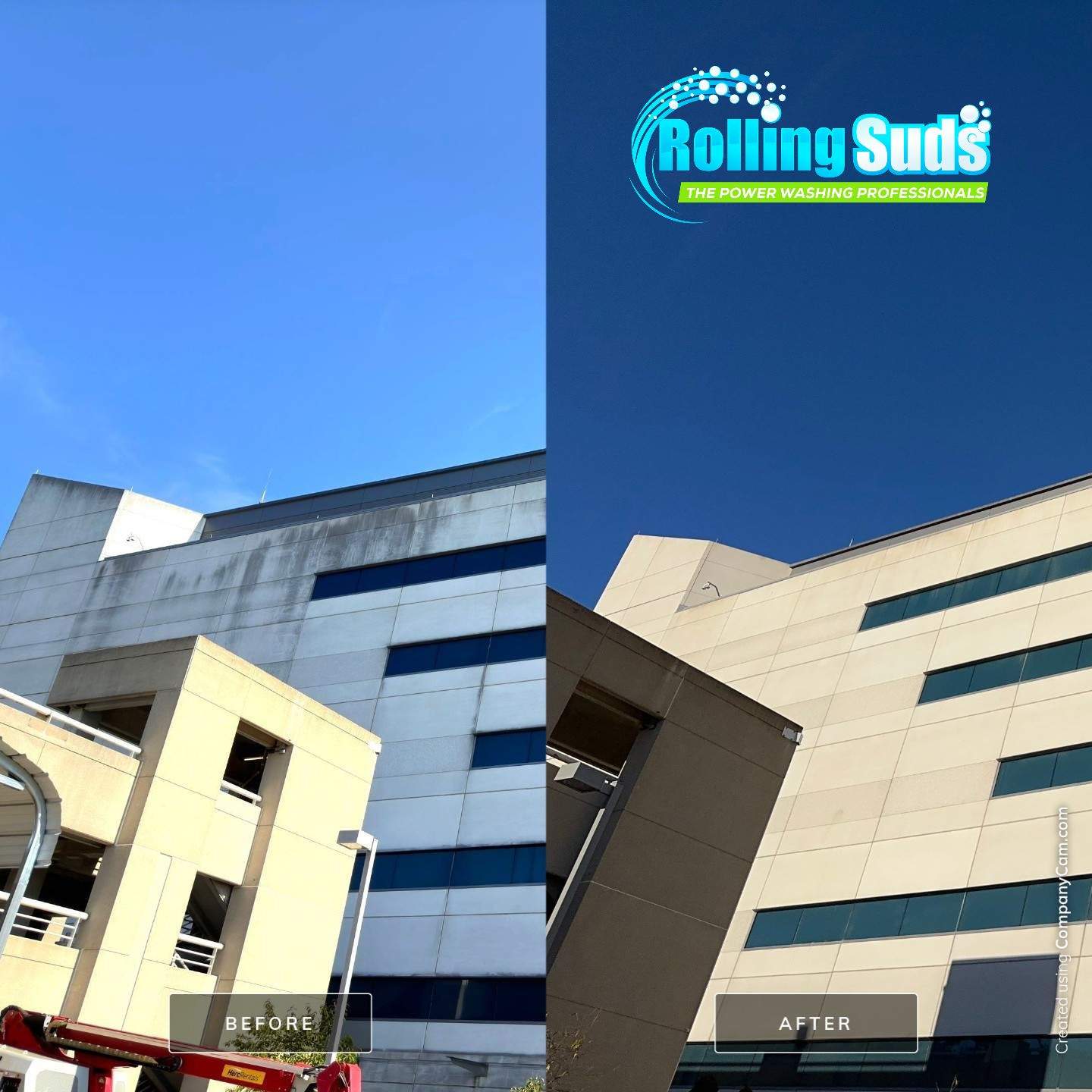 Cleaning of the National Guard Readiness base by Rolling Suds of Alexandria-Arlington 