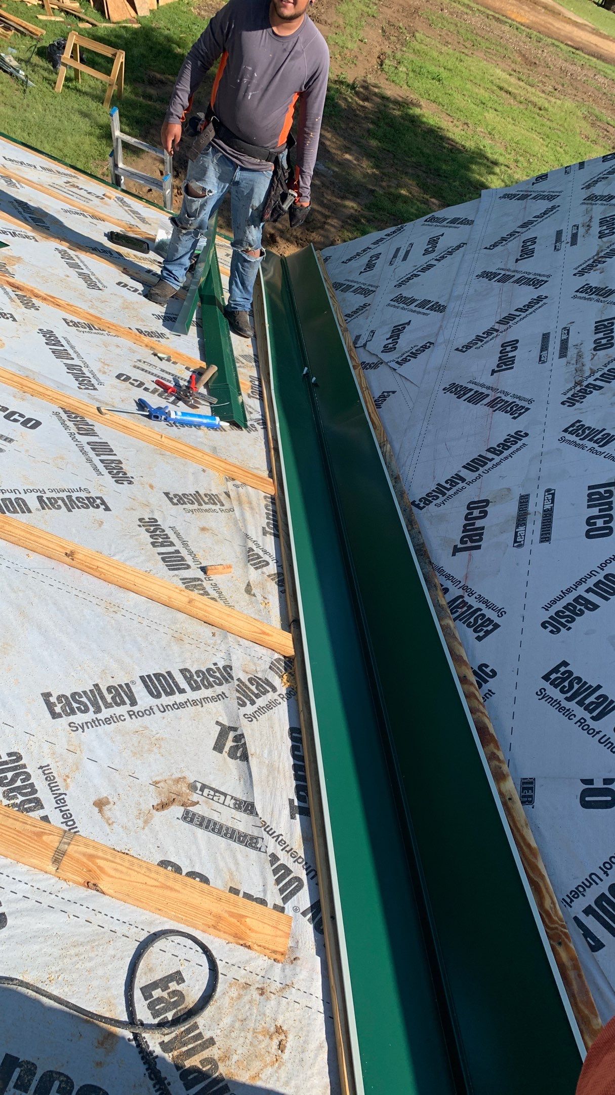 New Home Construction using 29 gauge metal by Hostetler Roofing